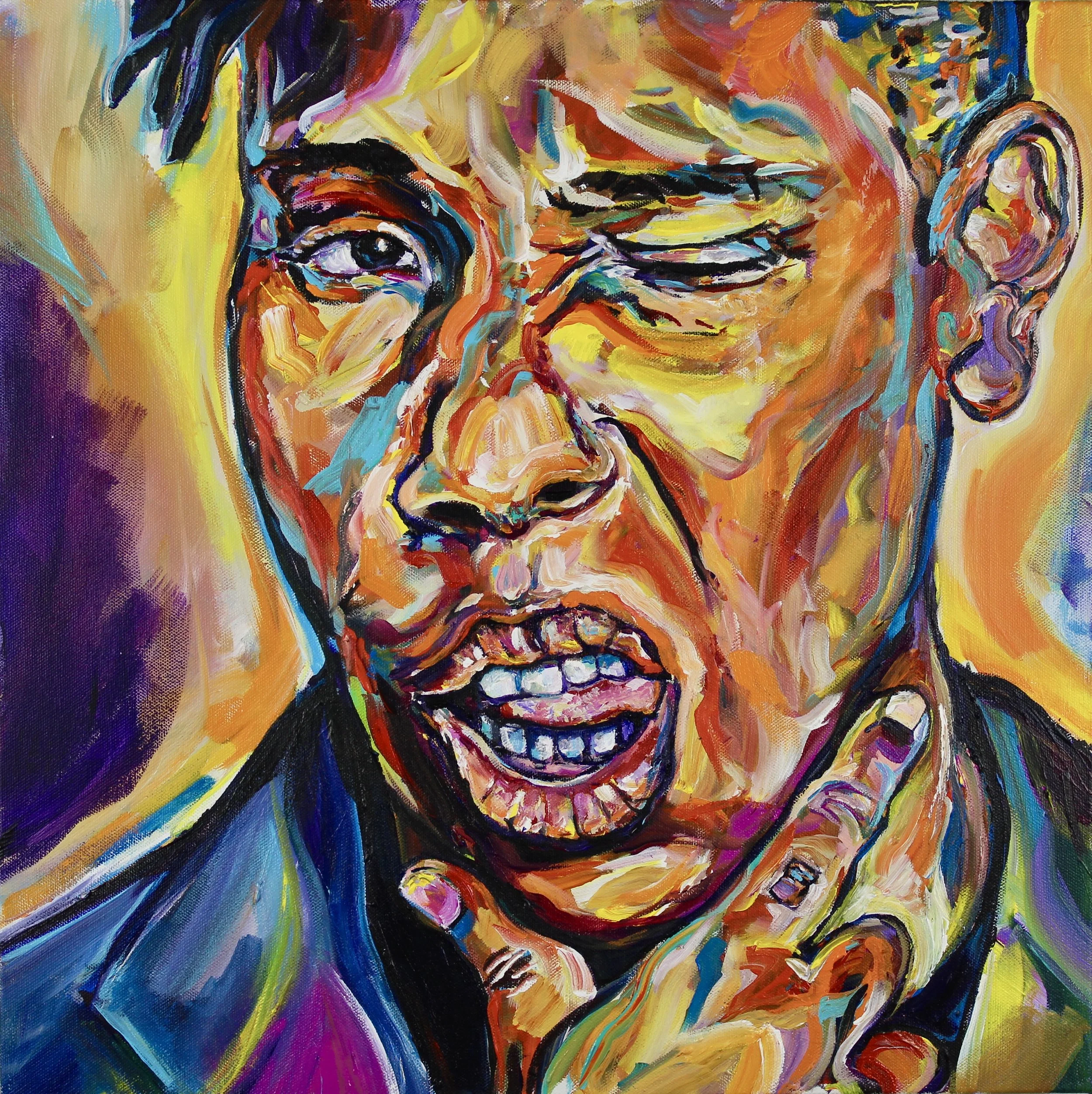 LENA WAITHE • 20"X20"X1.5 ACRYLIC ON CANVAS 2018 #BLACKGURLMAGIC