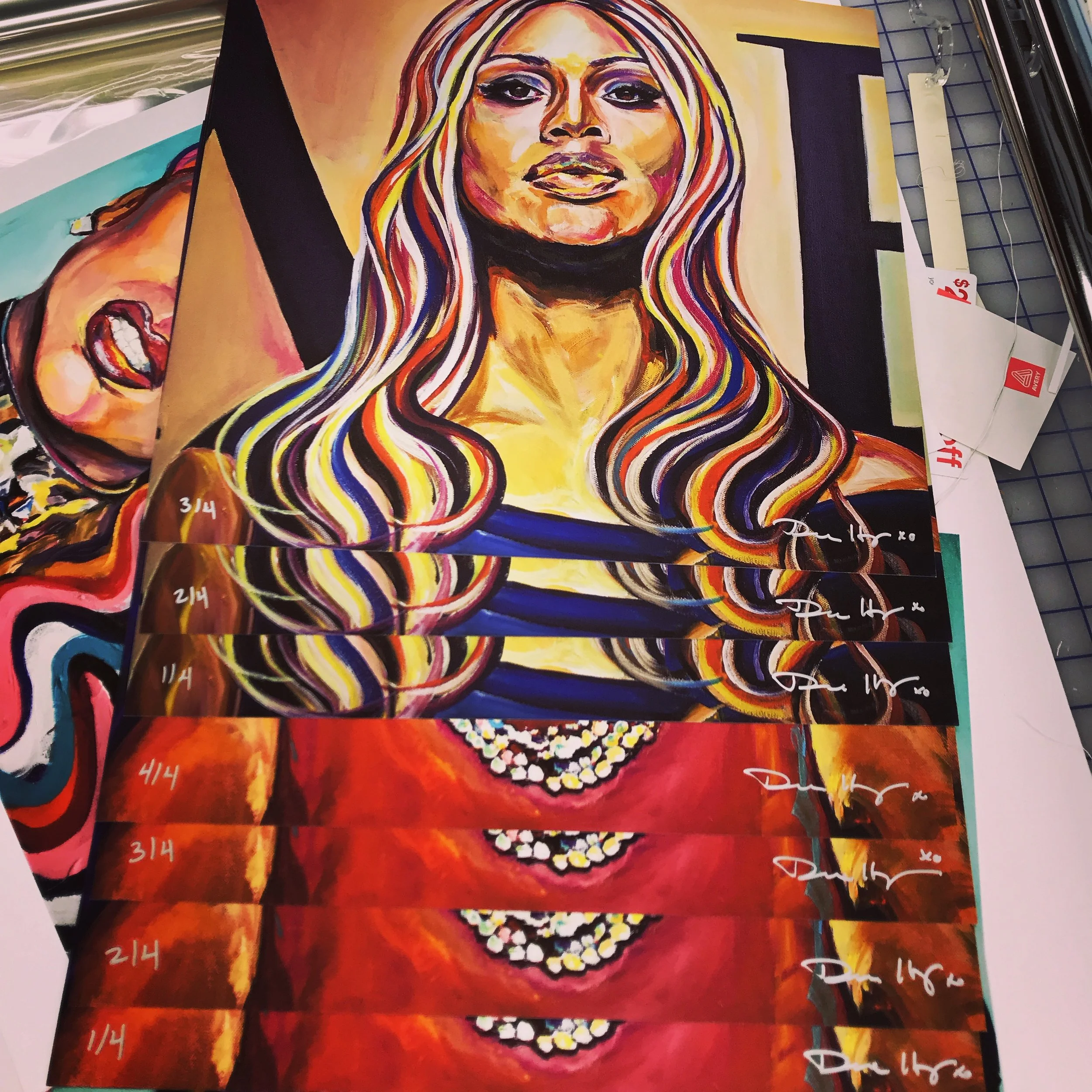 GICLEES ARE AVAILABLE OF SELECT BLACKGURLMAGIC PORTRATS