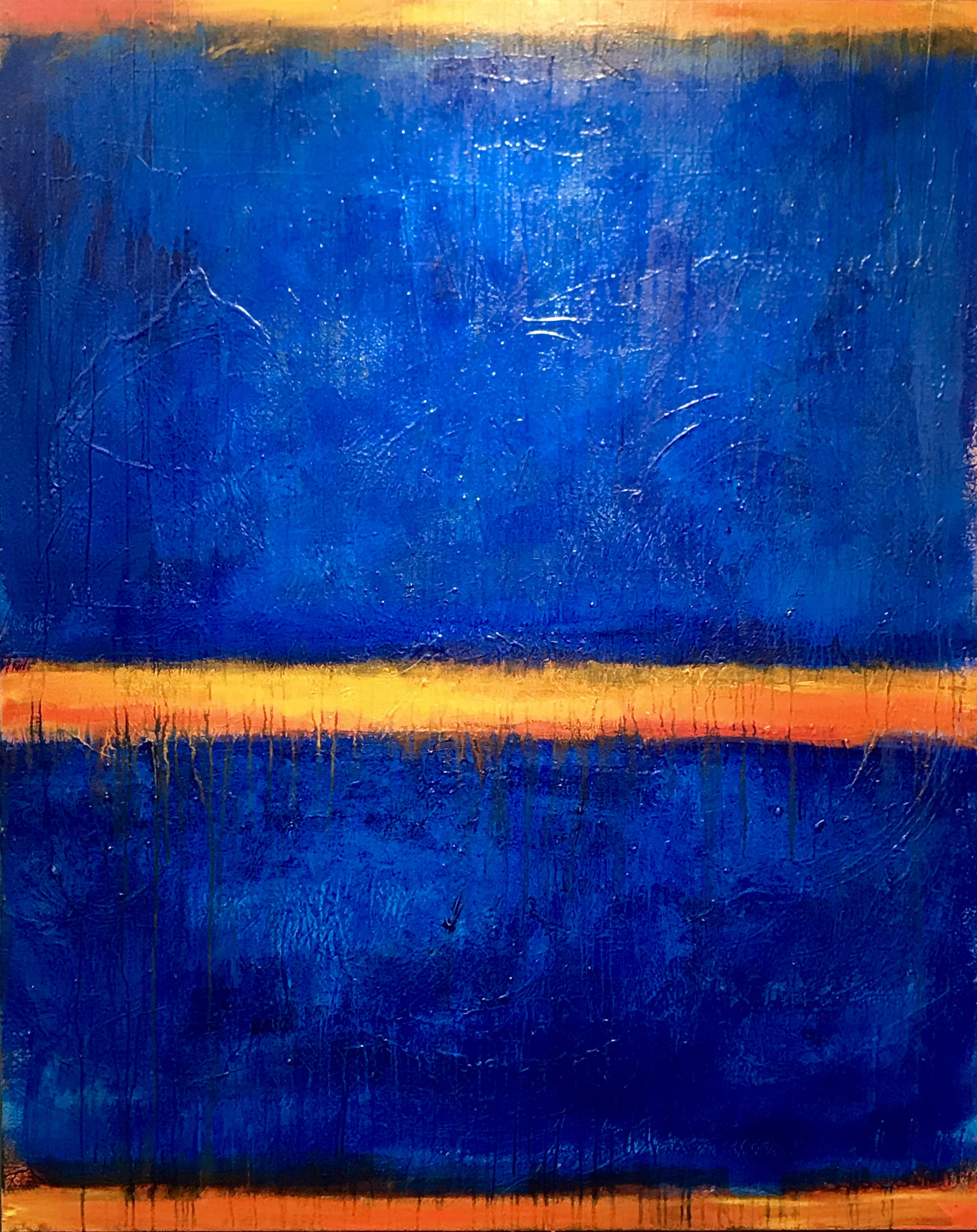 "MILESTONES & TWILIGHT" 48"X60"X1.5" ACRYLIC ON CANVAS 2017 • DAVE HAY