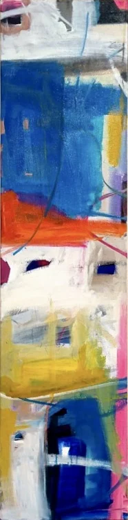 "PARIS" 12"X48"X4" - FRAMED ACRYLIC ON CANVAS 2012 • DAVE HAY