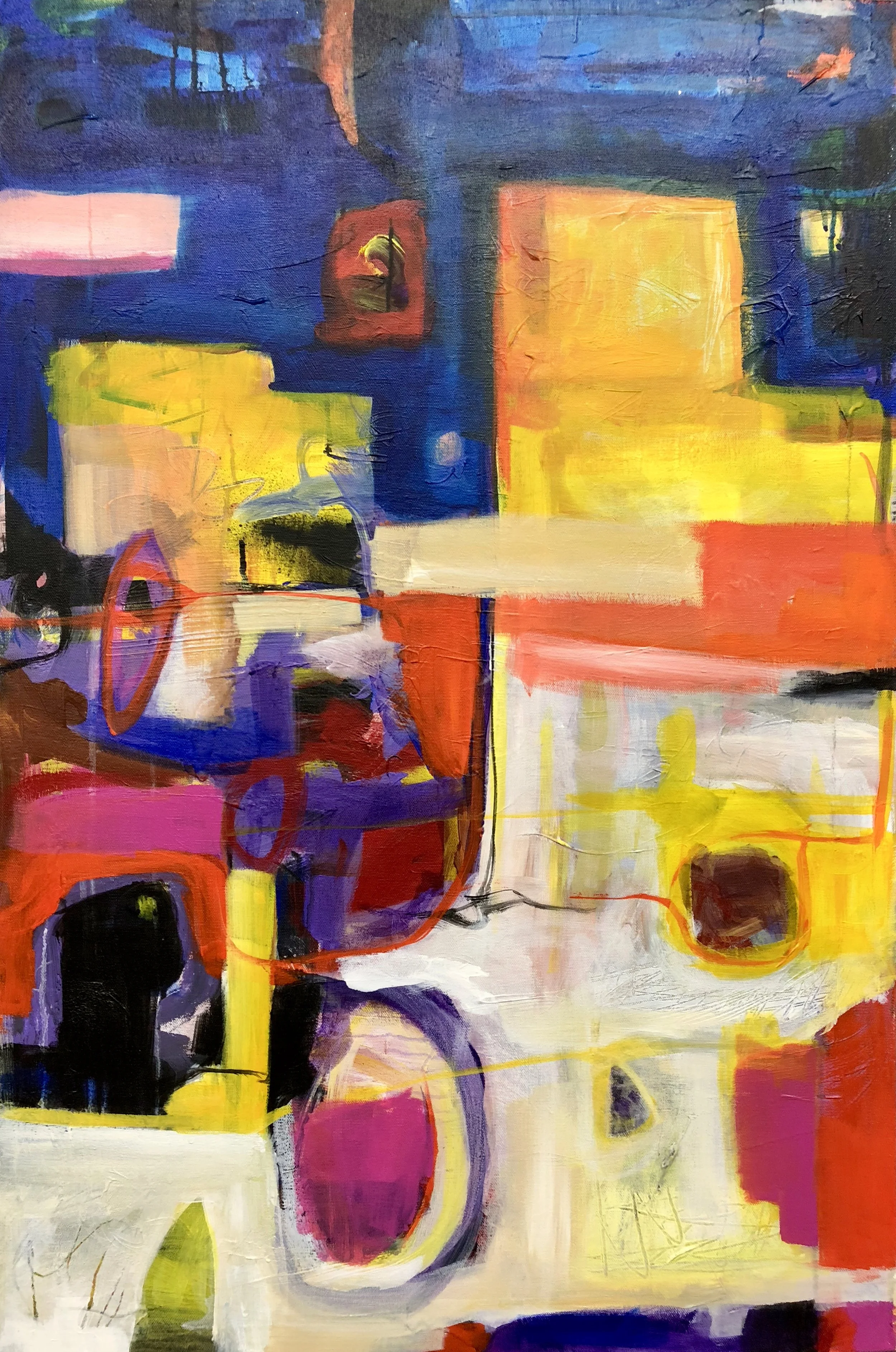 "SHIMMER OF THE SPELL" 24"X36"X1.5" ACRYLIC ON CANVAS 2017 • DAVE HAY