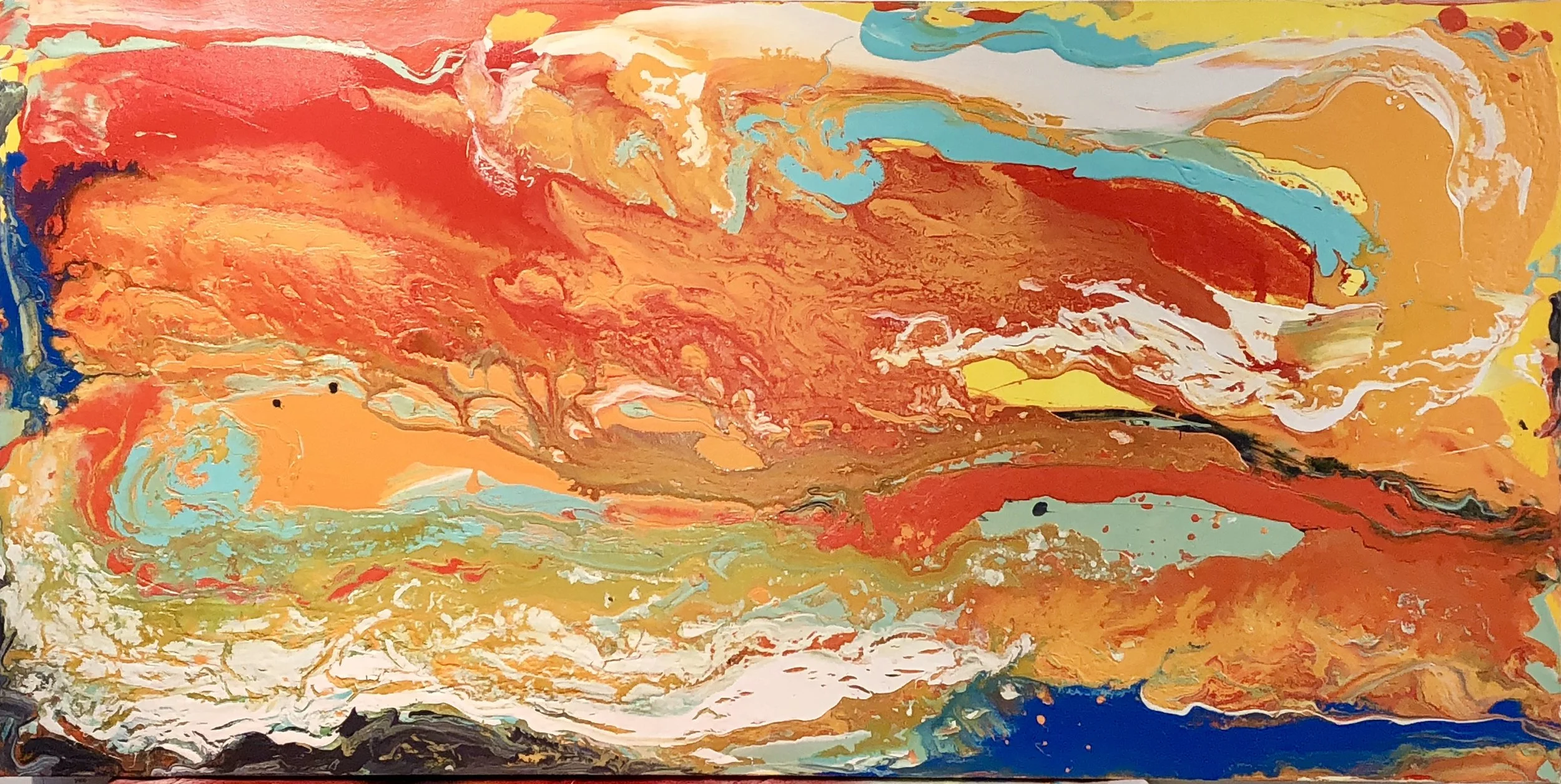 "HOLLYWOOD ROAD" 72"X36"X3" ACRYLIC ON CANVAS 2018 #HONGKONG