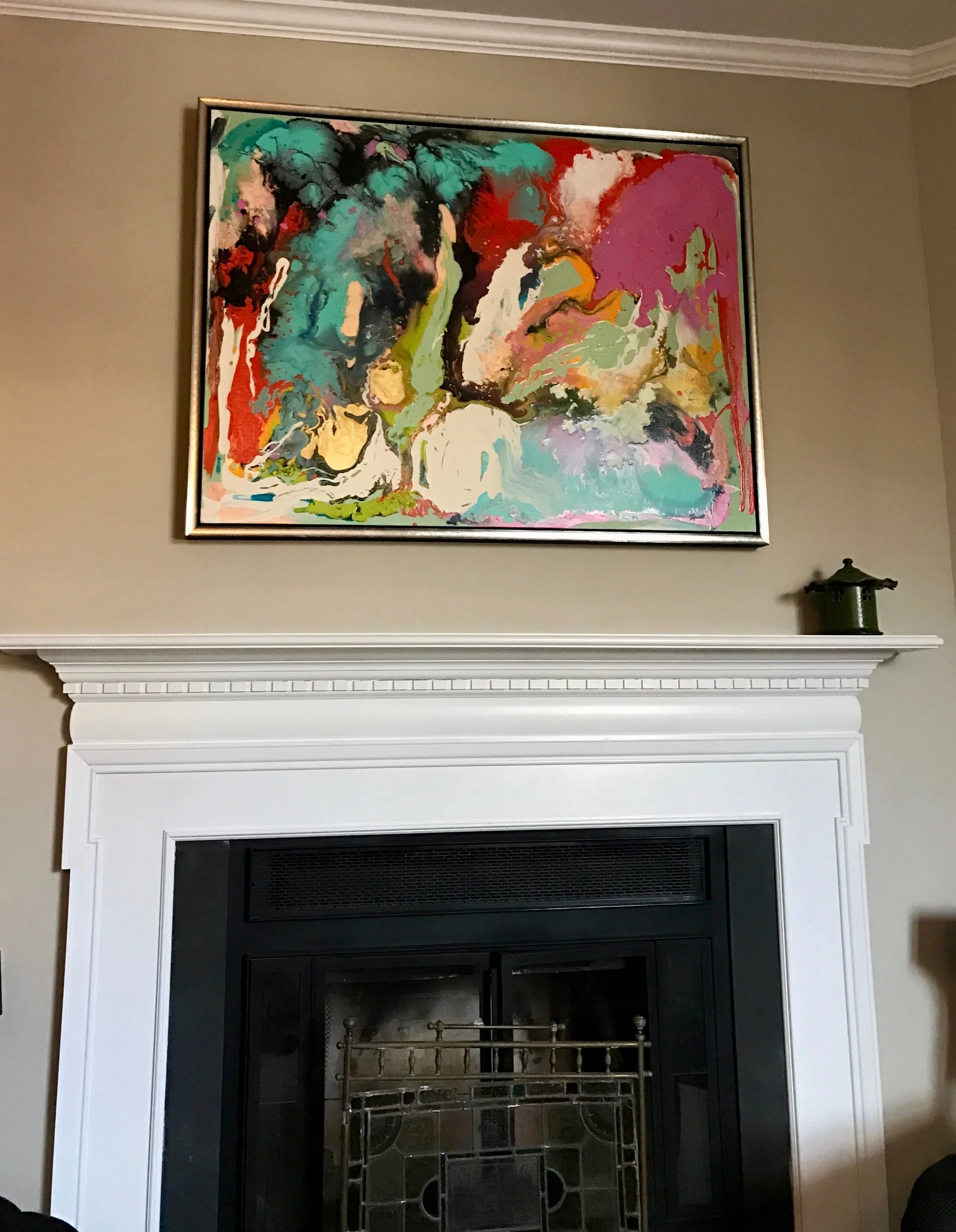"ECSTATIC" 36'X48"X1.5" ACRYLIC ON CANVAS 2017 #FLOW