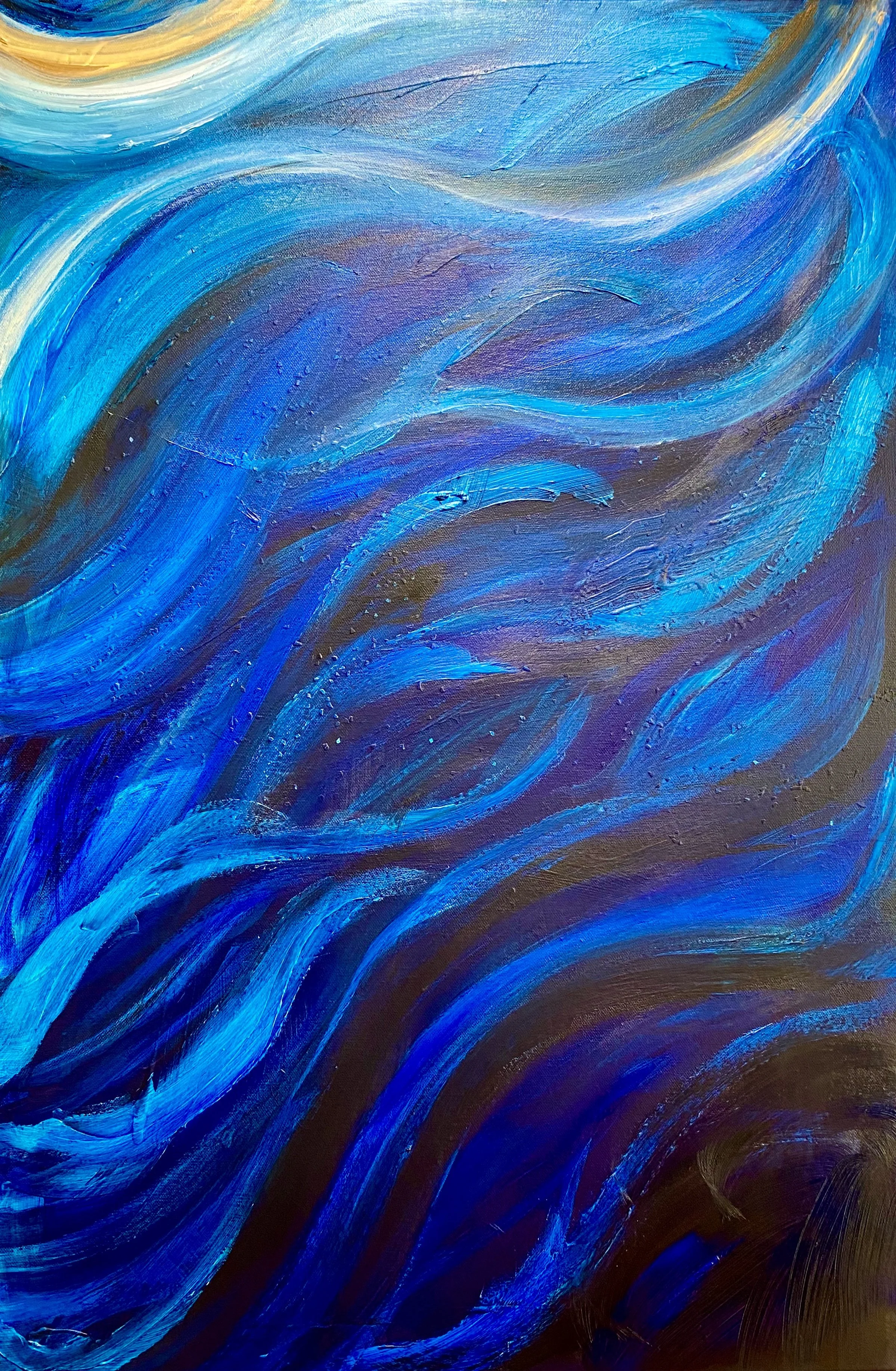 "ASSENSION.LIGHT" 24"X36"X1.5" ACRYLIC ON CANVAS 2021 $2300 HKD🔴