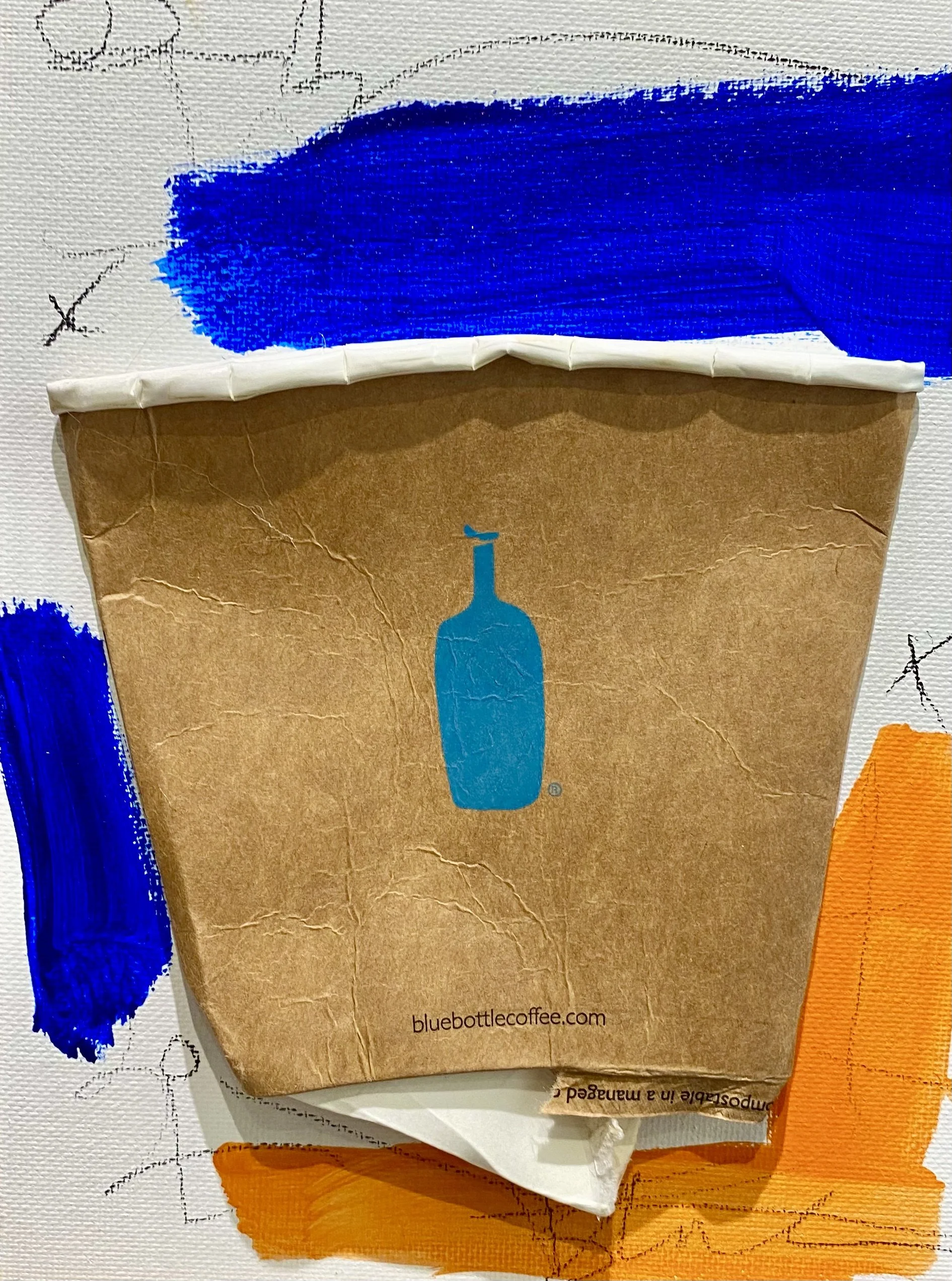 "BBRM-1" 6"X8" MIX MEDIA ON CANVAS BOARD 2022 $200HKD