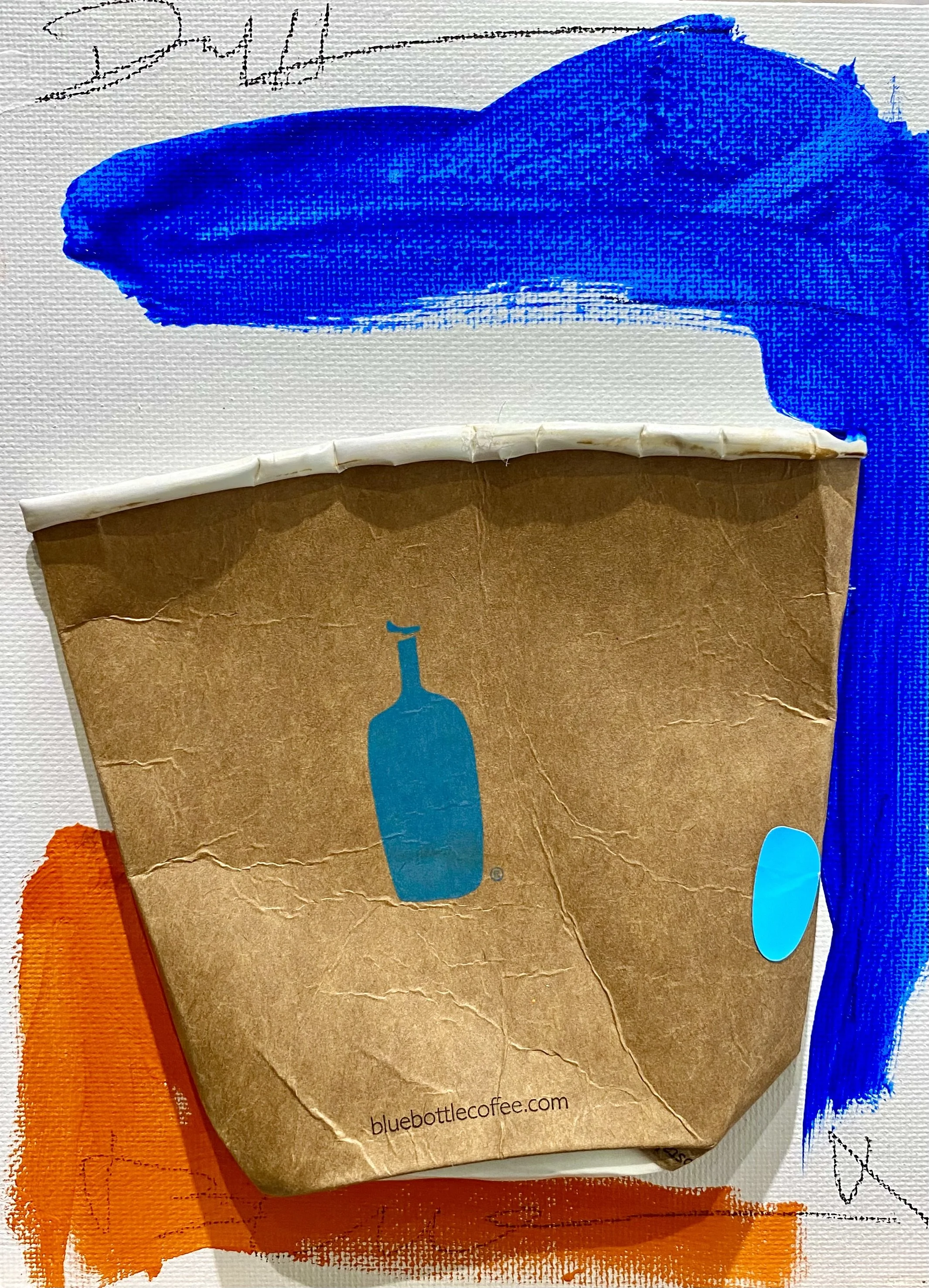 "BBRM-2" 6"X8" MIX MEDIA ON CANVAS BOARD 2022 $200HKD