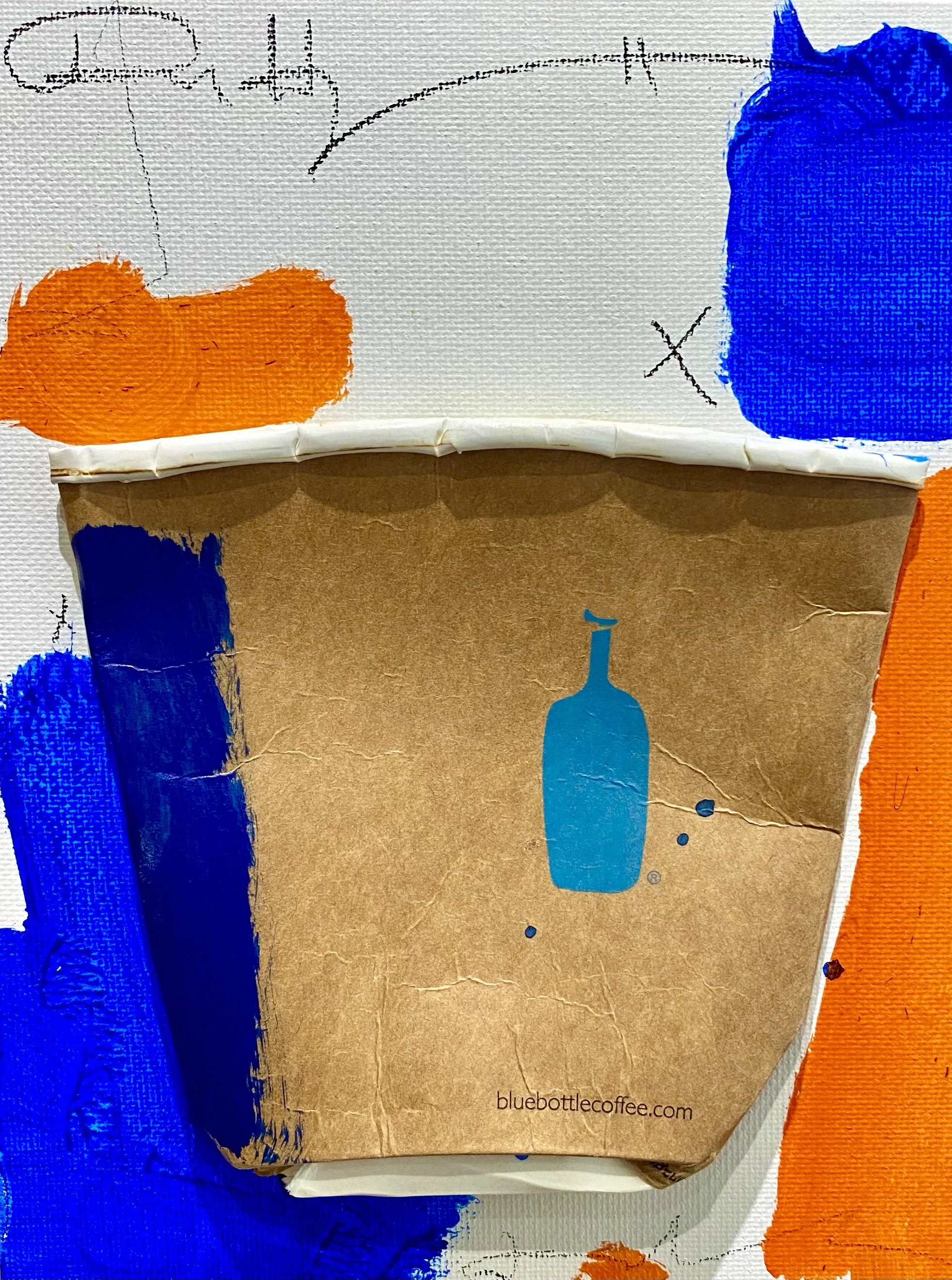 "BBRM-4" 6"X8" MIX MEDIA ON CANVAS BOARD 2022 $200HKD