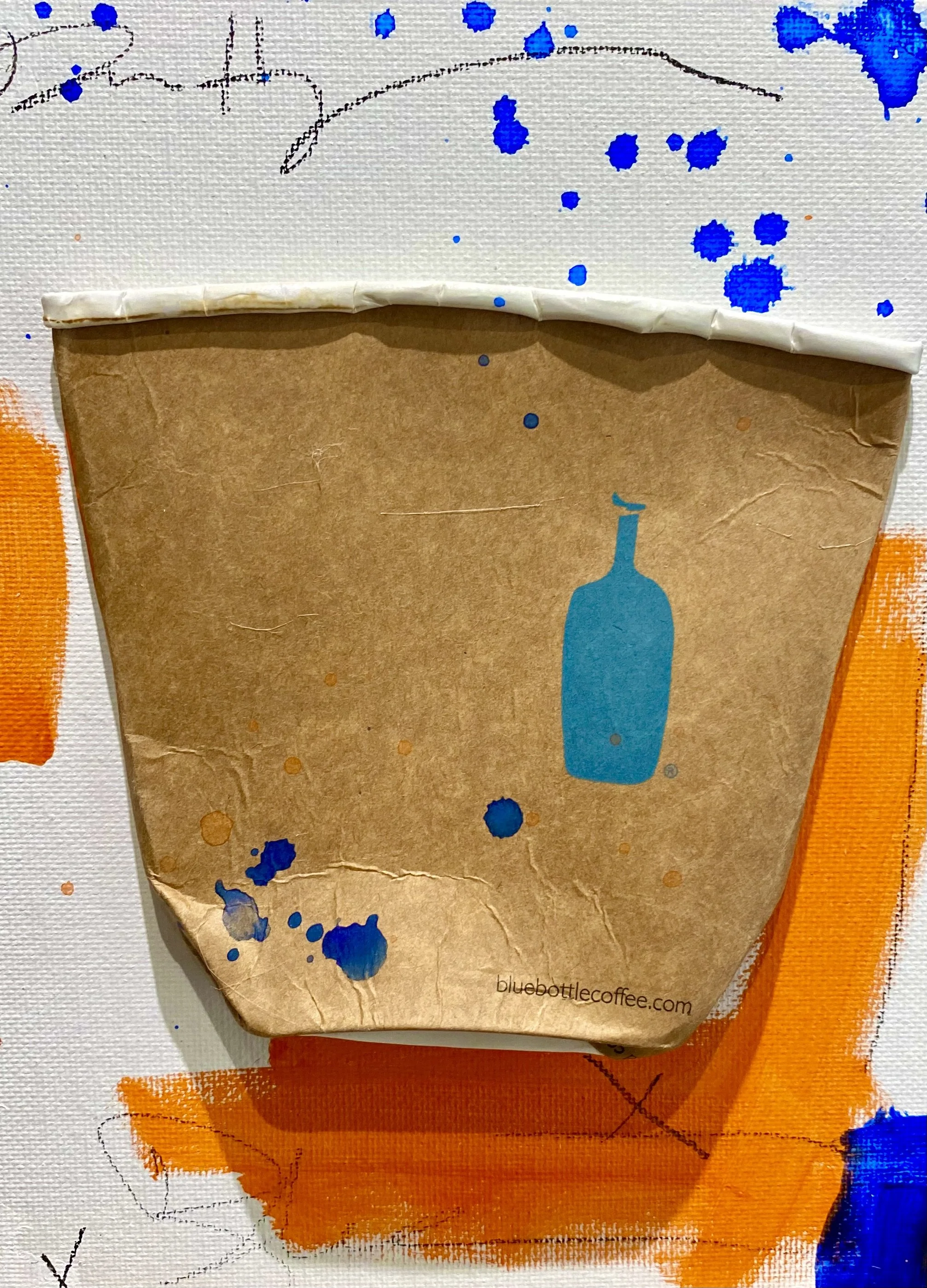 "BBRM-3" 6"X8" MIX MEDIA ON CANVAS BOARD 2022 $200HKD