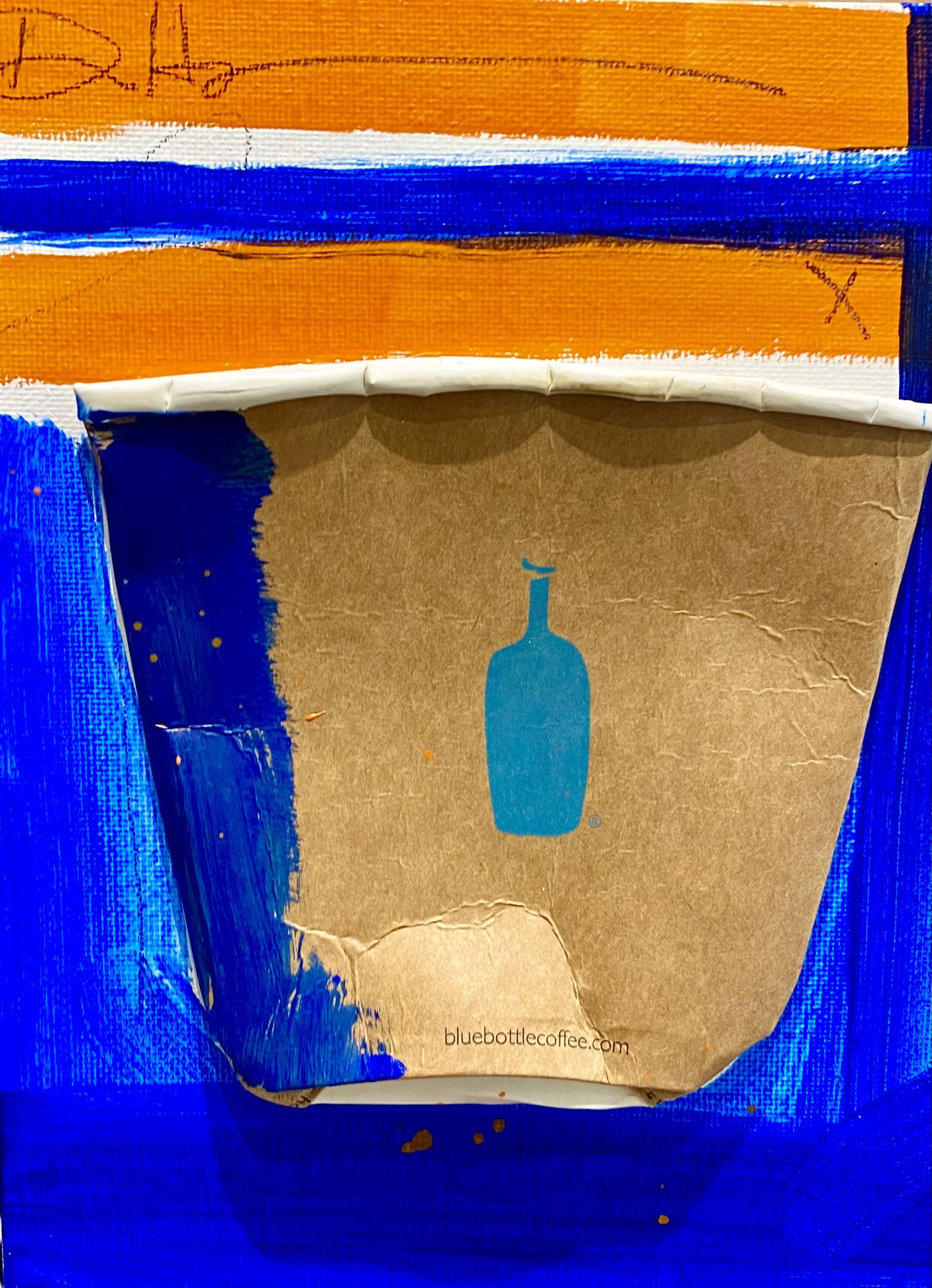 "BBRM-5" 6"X8" MIX MEDIA ON CANVAS BOARD 2022 $200HKD