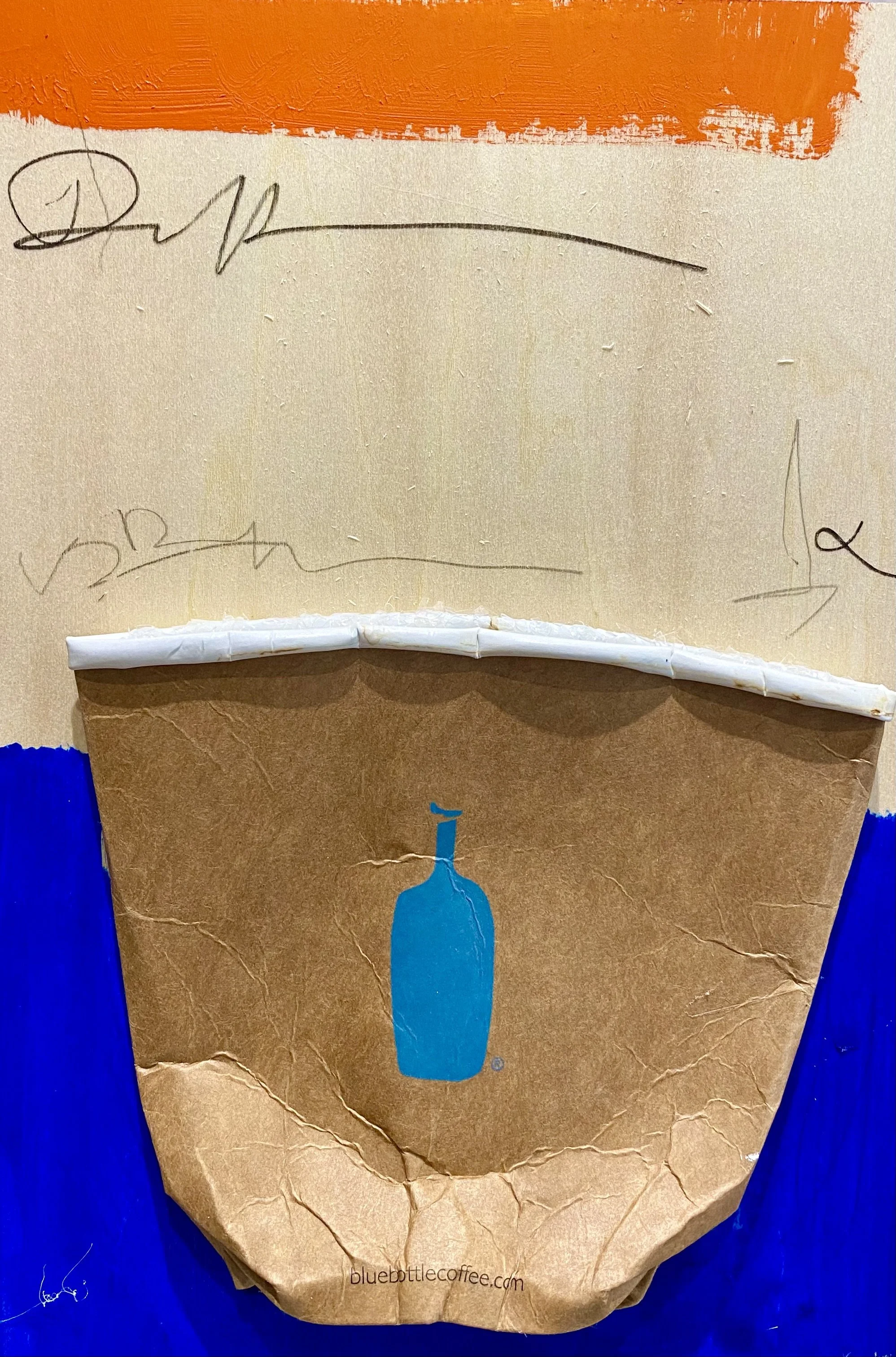 "BBRM-6" 8"X10" MIX MEDIA ON  BOARD 2022 $200HKD