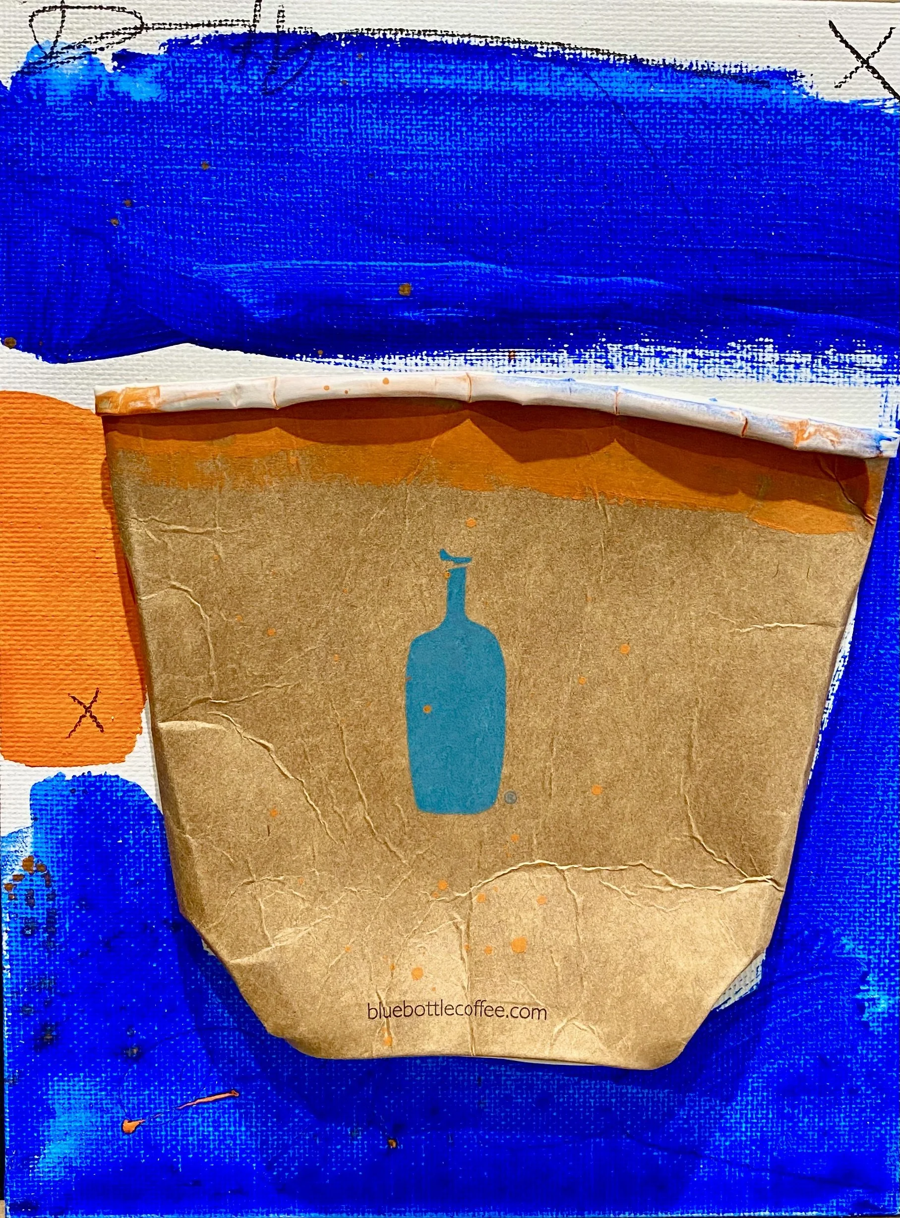 "BBRM-7" 6"X8" MIX MEDIA ON CANVAS BOARD 2022 $200HKD