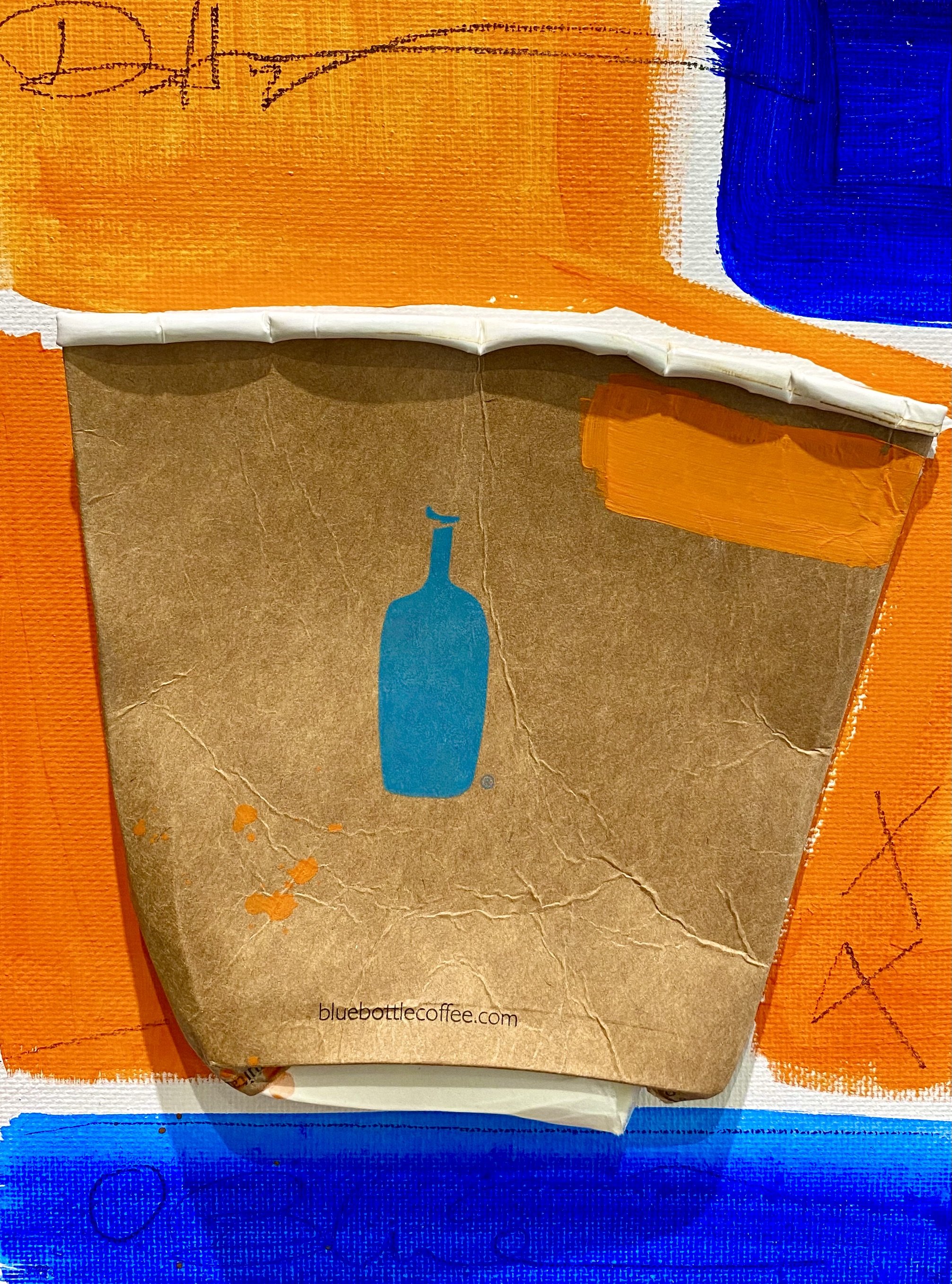 "BBRM-15" 6"X8" MIX MEDIA ON CANVAS BOARD 2022 $200HKD