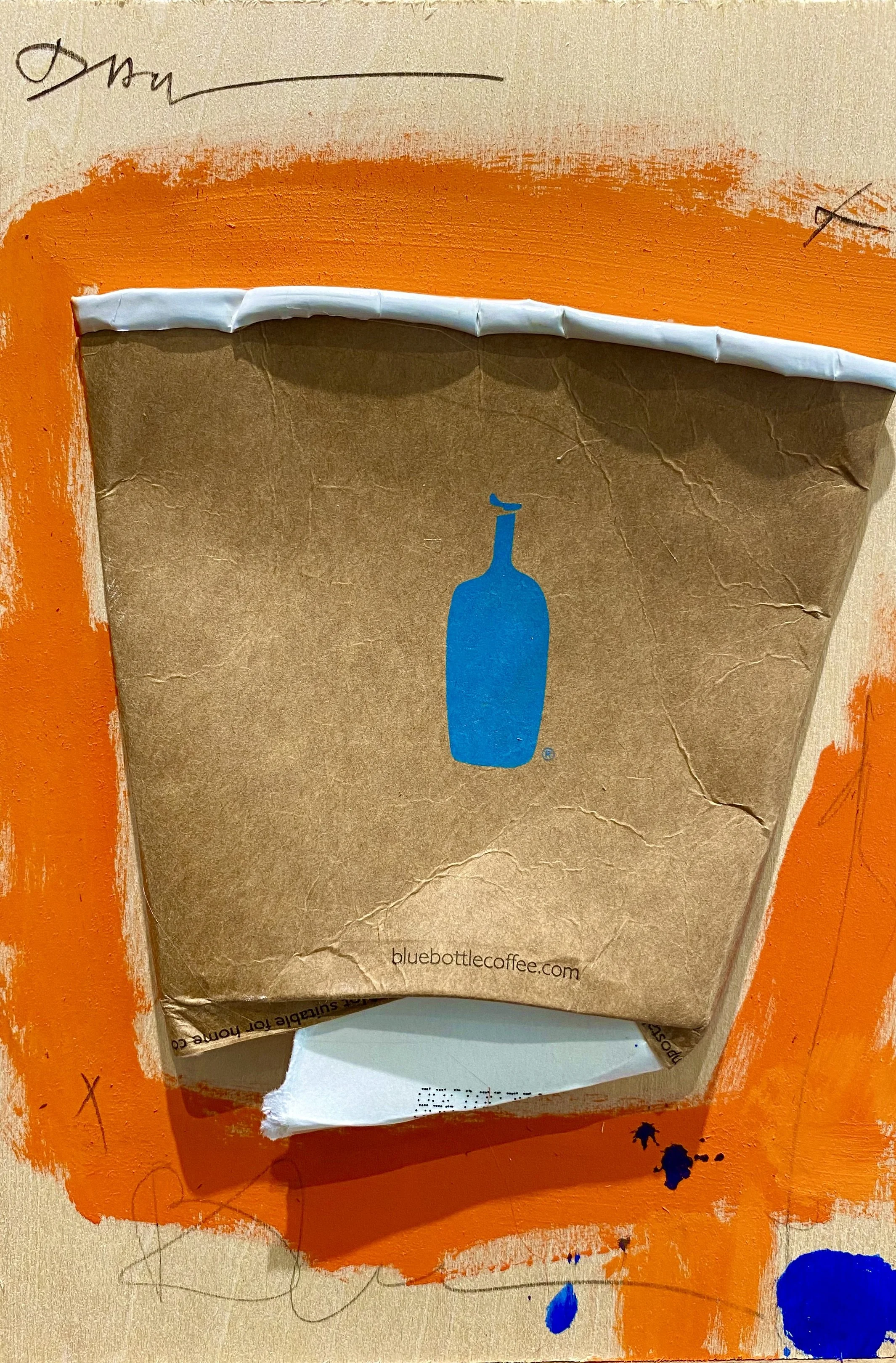 "BBRM-12" 8"X10" MIX MEDIA ON BOARD 2022 $200HKD