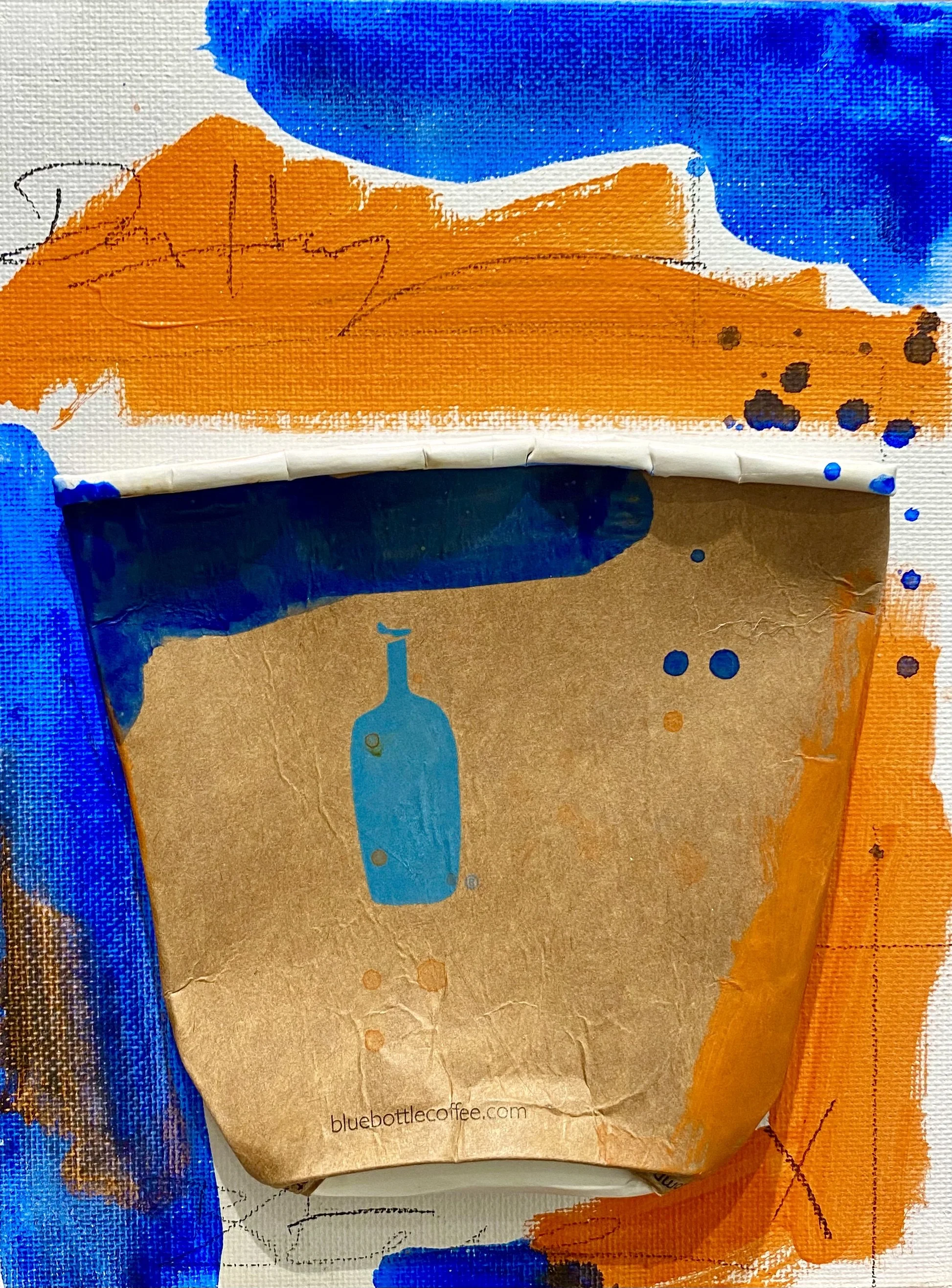 "BBRM-10" 6"X8" MIX MEDIA ON CANVAS BOARD 2022 $200HKD