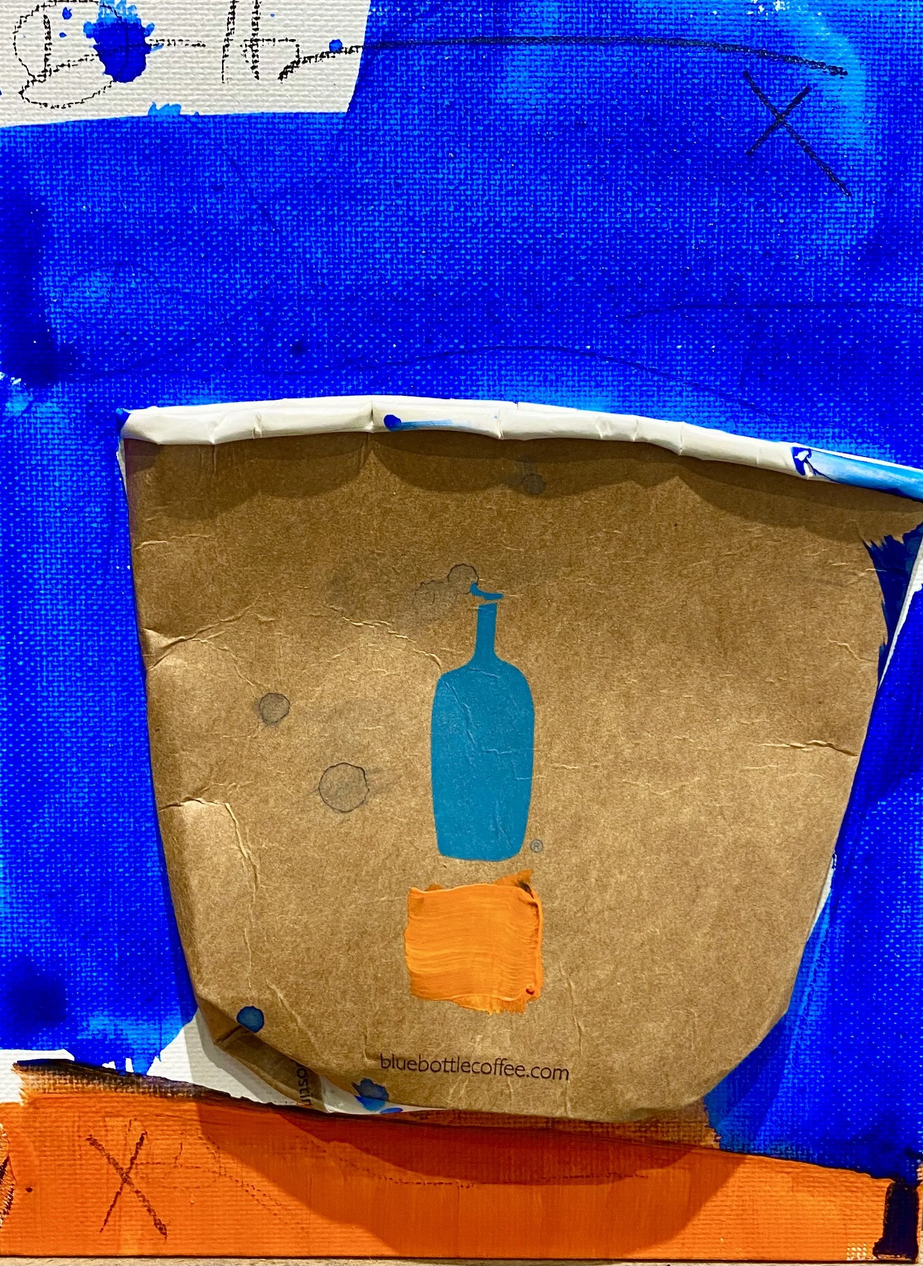 "BBRM-9" 6"X8" MIX MEDIA ON CANVAS BOARD 2022 $200HKD