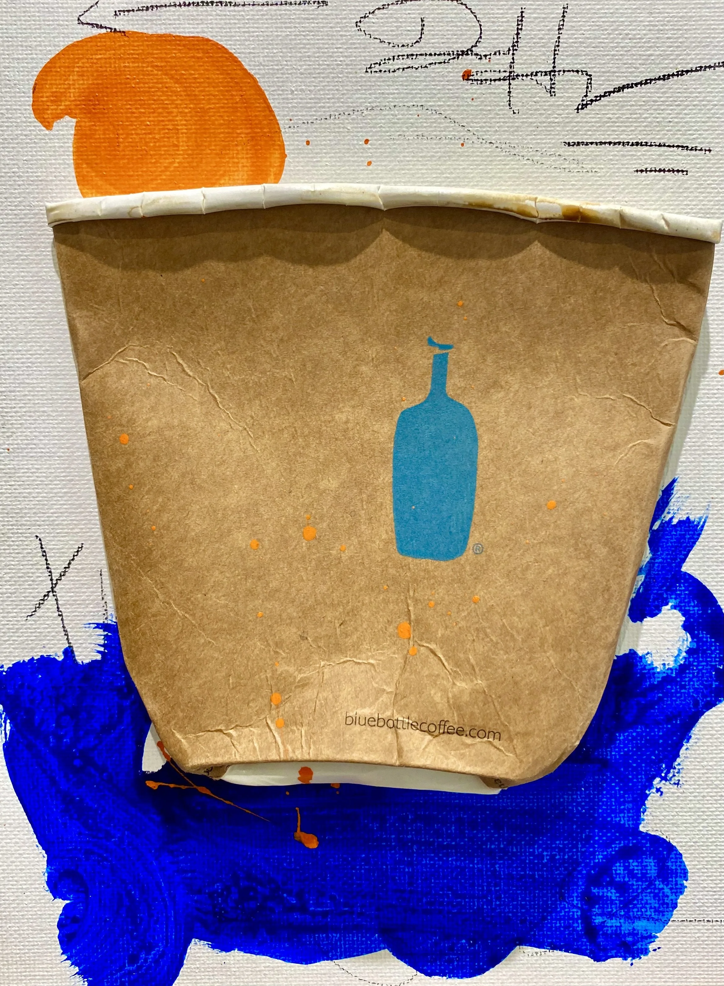 "BBRM-14" 6"X8" MIX MEDIA ON CANVAS BOARD 2022 $200HKD