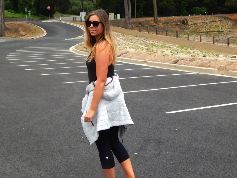  The always fabulous Kylie Brusch of Tan and Wild out on a hike in style