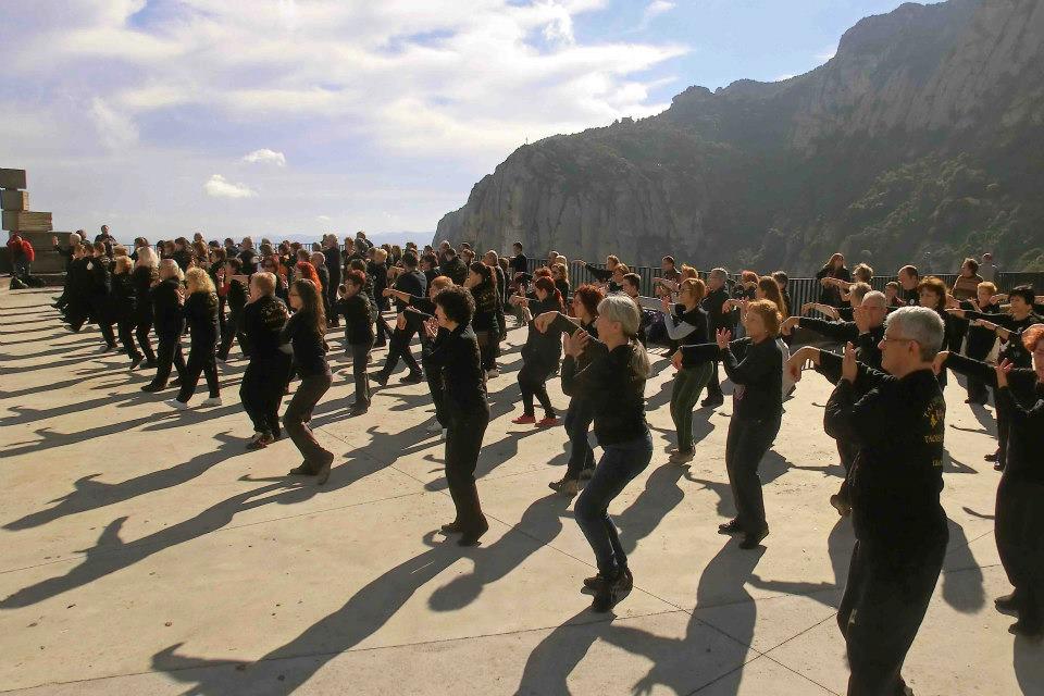 Once you learn the set, you can do Tai Chi anywhere. Here's the Taoist Tai Chi Society practicing in Spain.