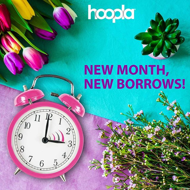 Happy first day of March!! Borrows have reset! What are you borrowing first? 
#NewMonth #NewBorrows #FridayFeeling #amreading #amlistening #bookish #hoopladigital