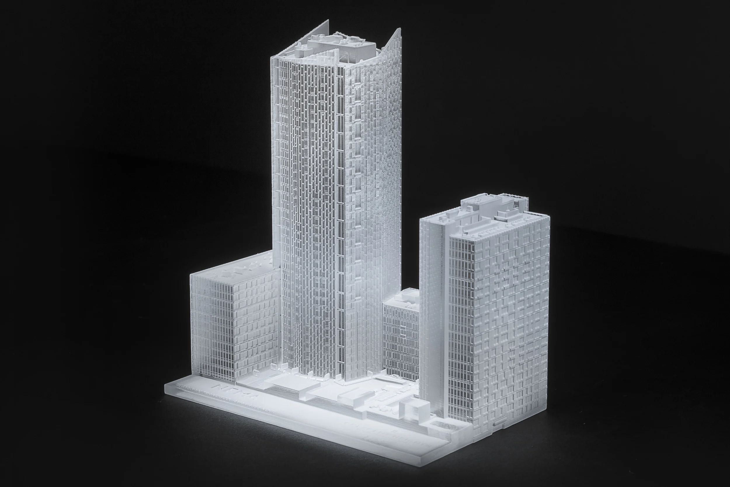 3D Print of NEMA in SF (1:600, Veroclear)