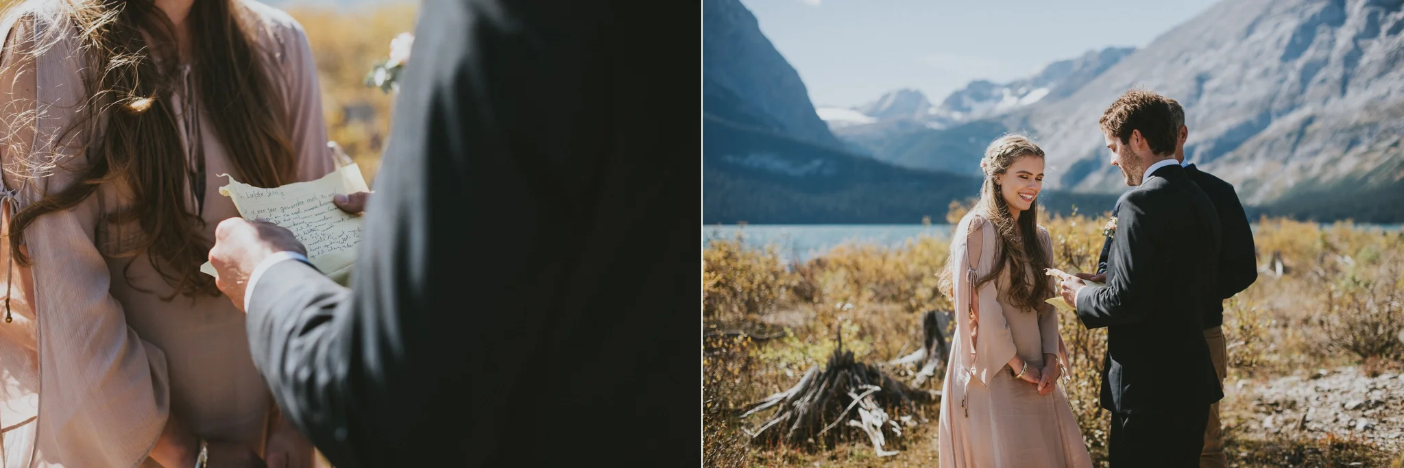kananaskis elopement vow exchange