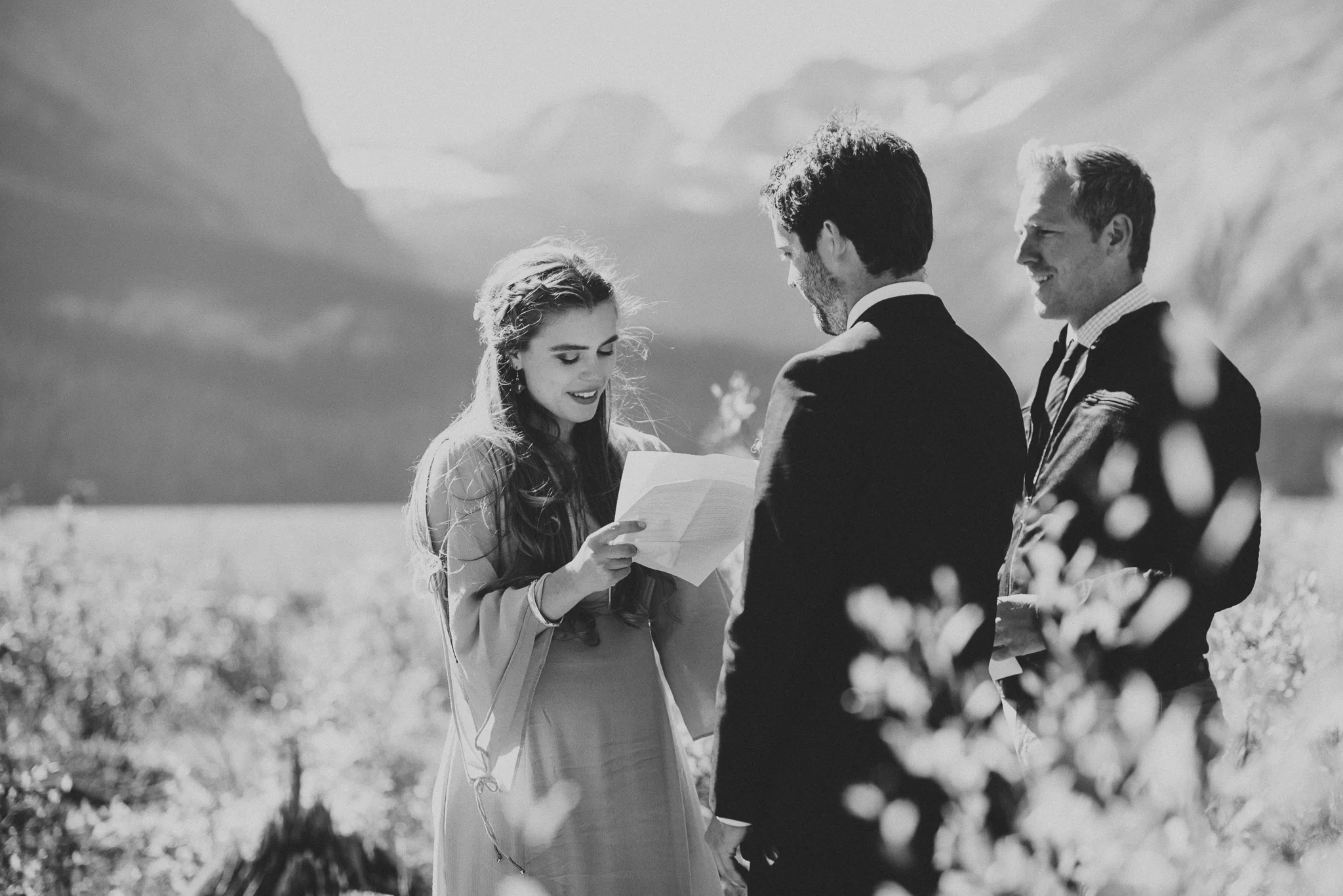 kananaskis bride vows groom elopement