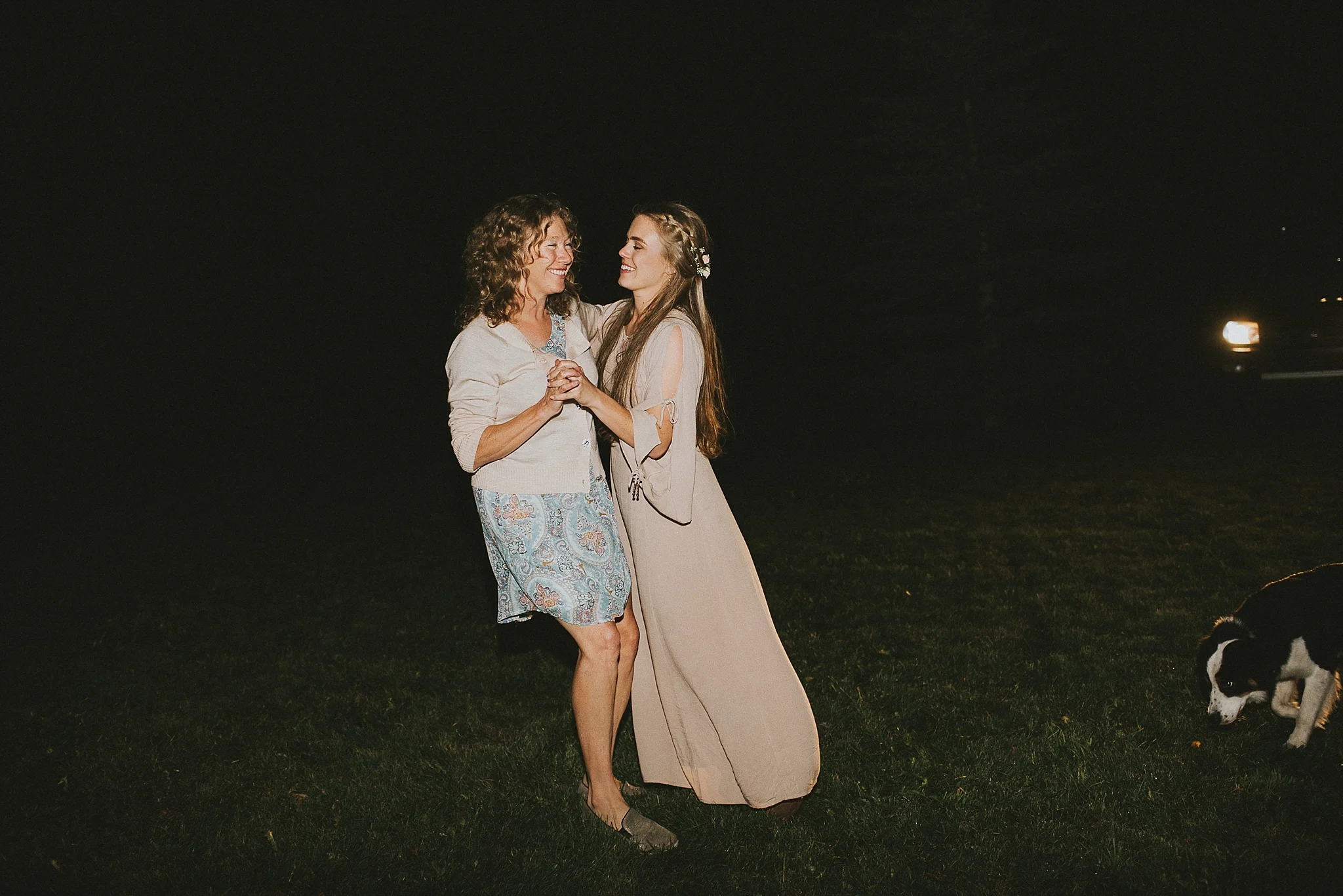 bride guest elopement kananaskis reception candid