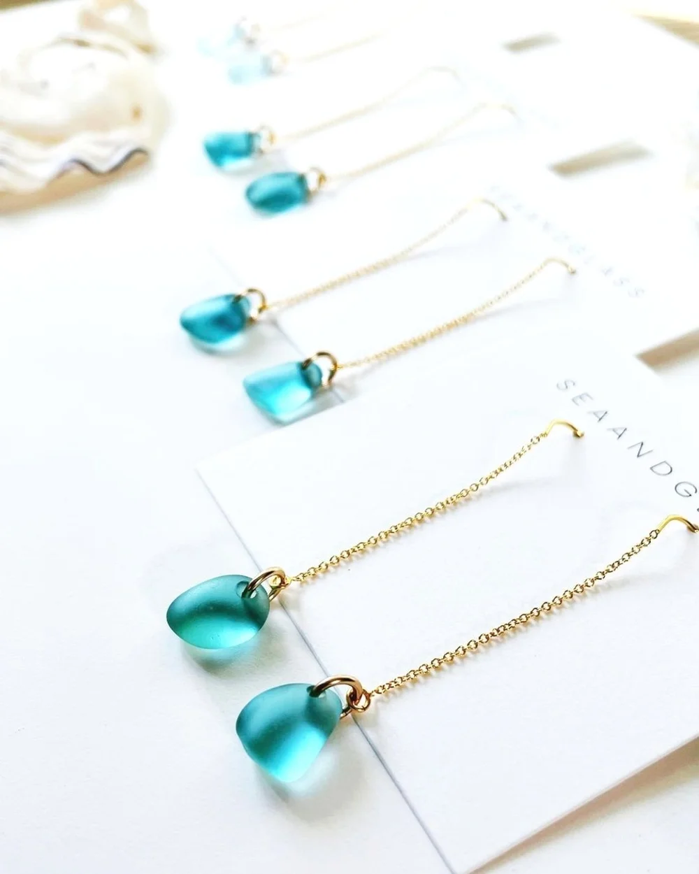 SEA GLASS THREADERS — SEA AND GLASS