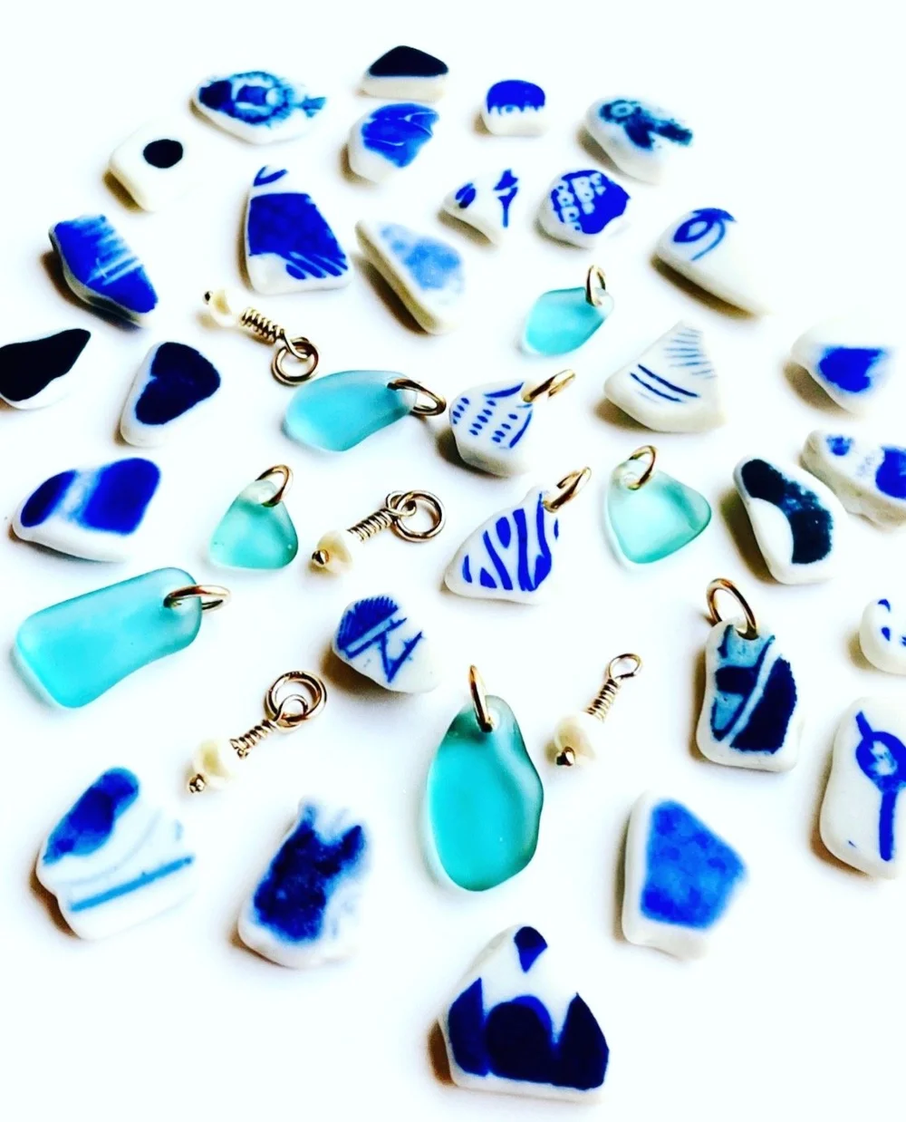 アクセサリー seya. CLAY GLASS DROP NECKLACE 834FC8E6-680A-4431-BF36-