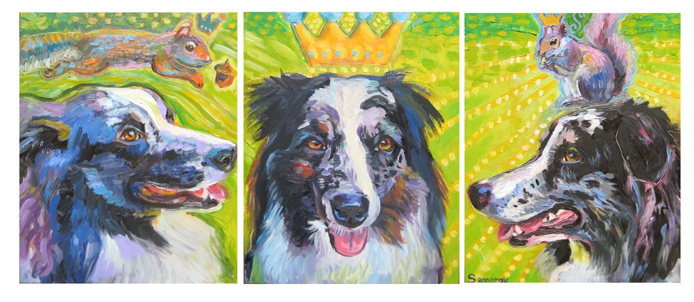 Gena Semenov's Colorful Animal Paintings.