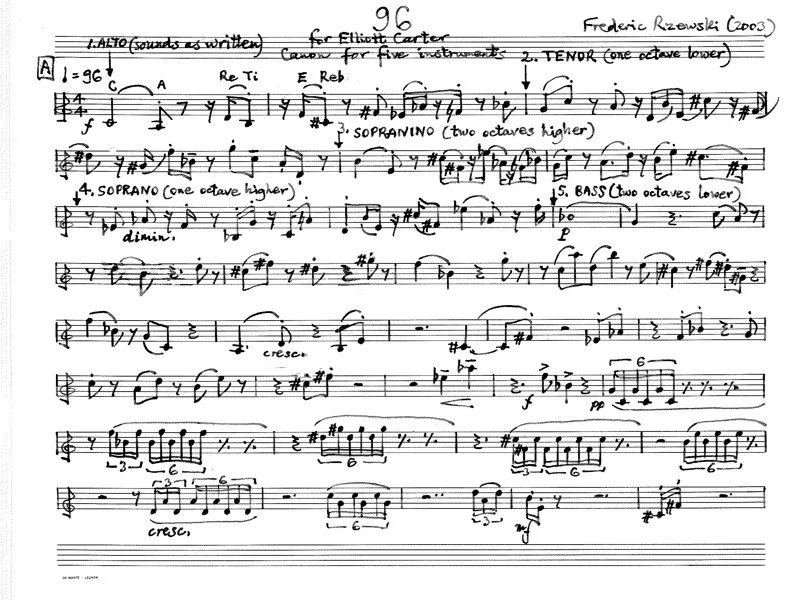 2014: Eliott Carter with Lucy Shelton