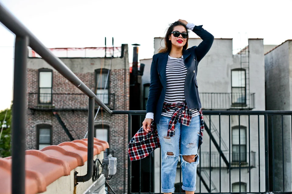 christina-topacio-profresh-style-stripes-plaid-boyfriends-jeans-zara-nyc-blogger-rooftop-photo-8