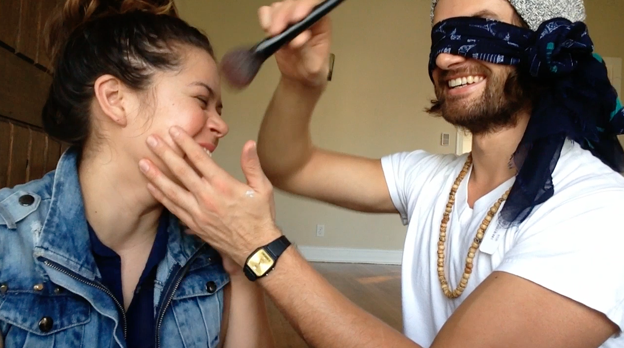 BLOGIVERSARY: BLINDFOLD MAKEUP CHALLENGE