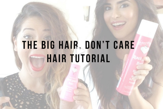 BLOGIVERSARY: BIG HAIR DON'T CARE HAIR TUTORIAL
