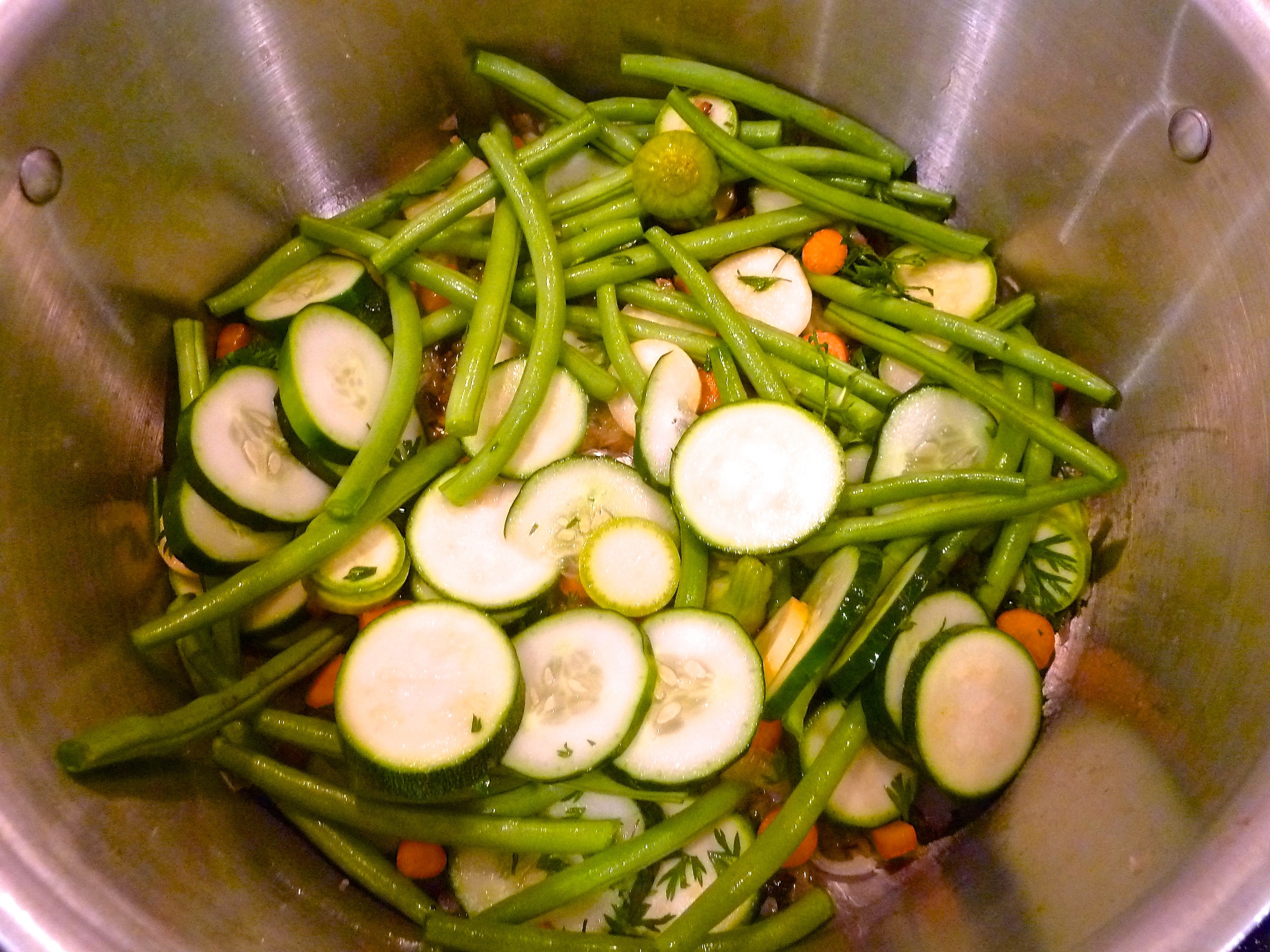 Dump all Veges In the Pot