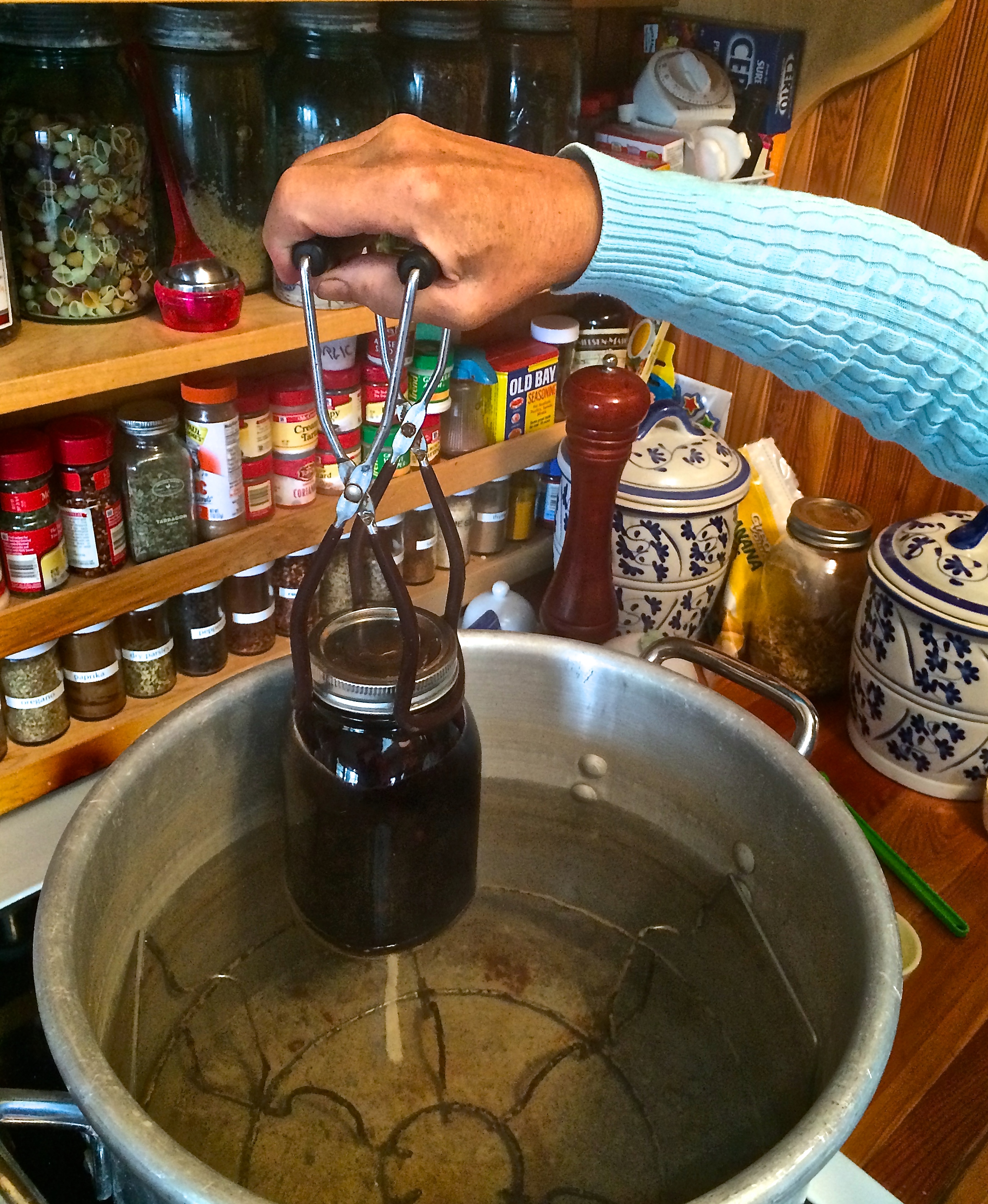 Use Tongs to Seal Jar with Heat