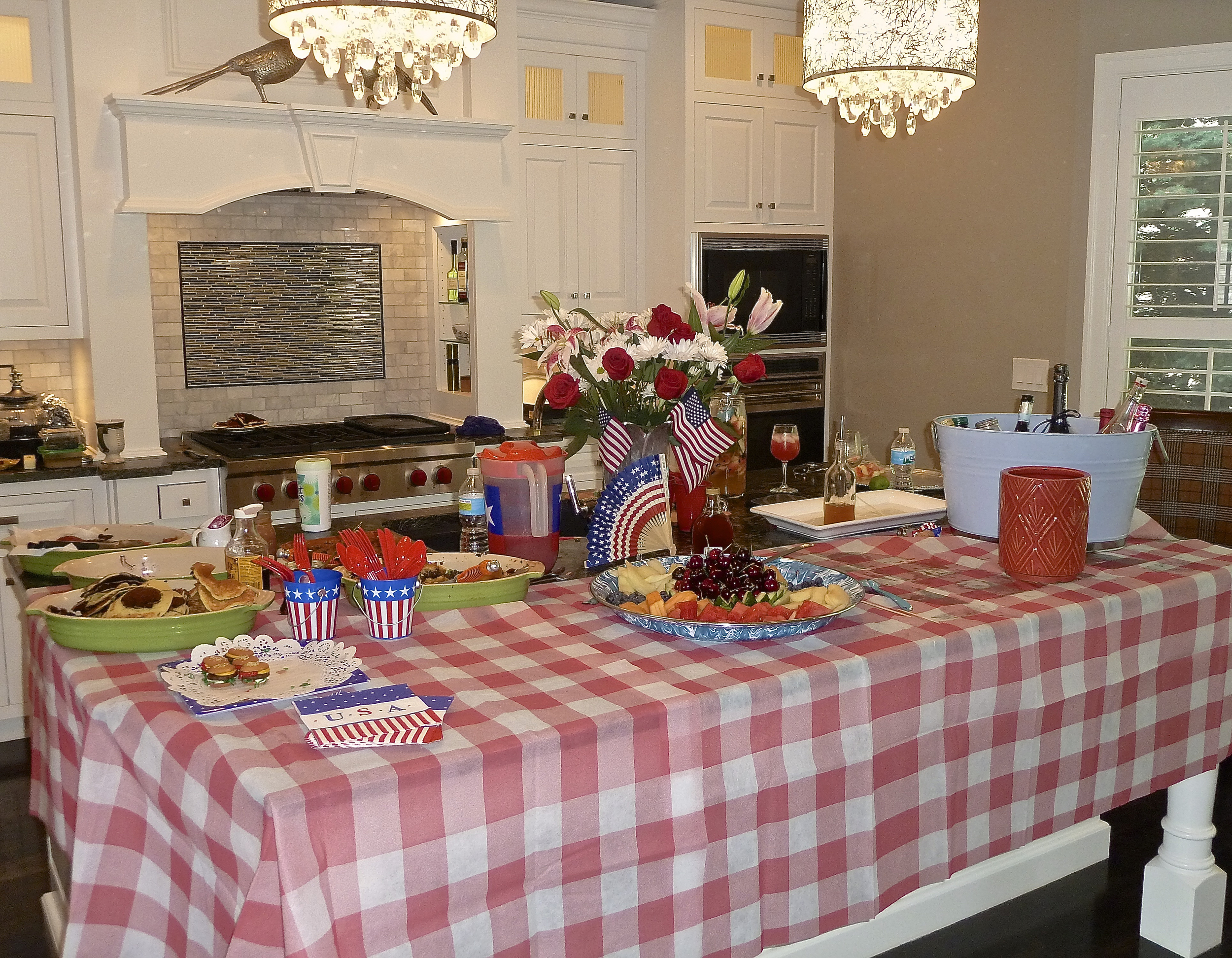  4th of July is not that far away!&nbsp;  Table setting-Mike Moore Photo by Cindi Sutter 