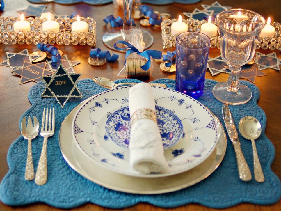 Hosting a Sparkling Blue and White Hanukkah Celebration