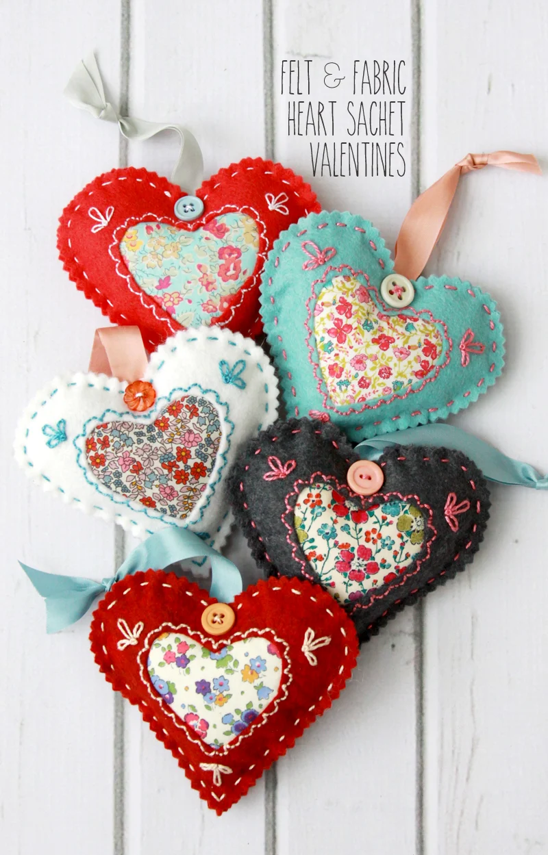 DIY Fabric Hearts