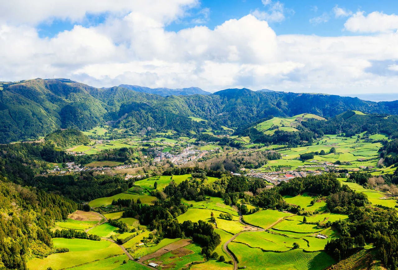 Landscape of the city of Furnas, Azores | Westend61/getty images