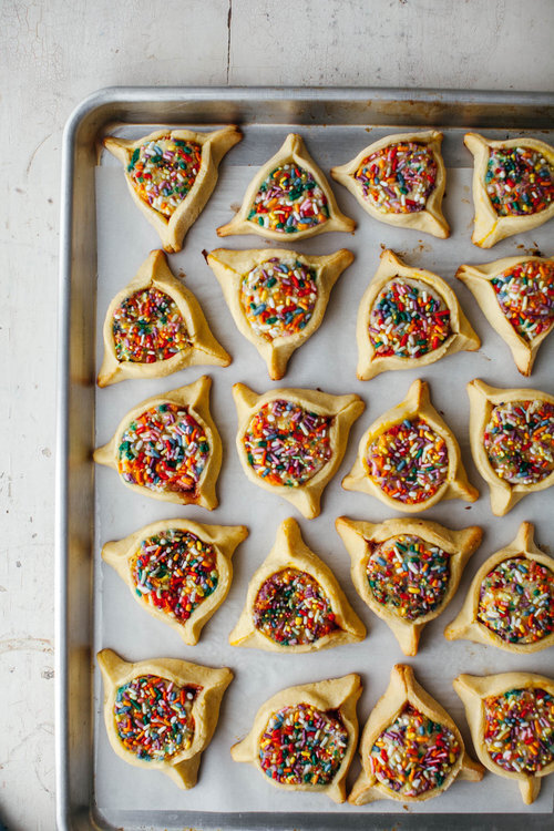 Marzipan Sprinkles Hamantaschens