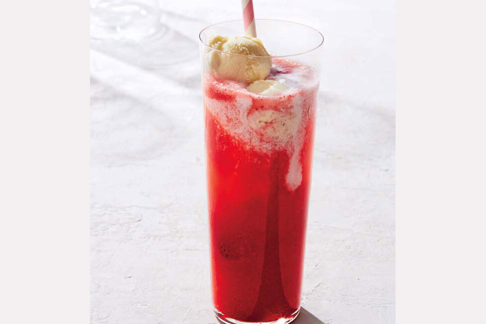Strawberry Rum Float + (How to Drink Your Berries)