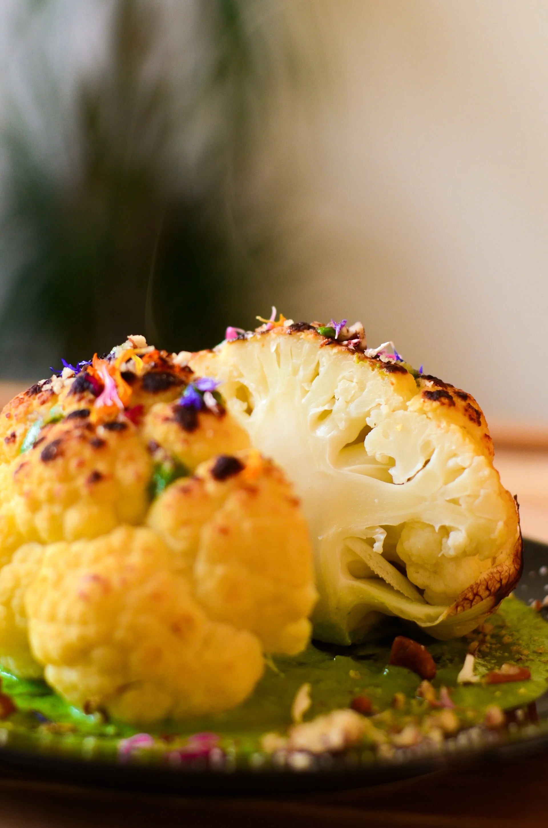 Cauli Poppers With Honey Mustard Dressing Gluten Free Spirited Table