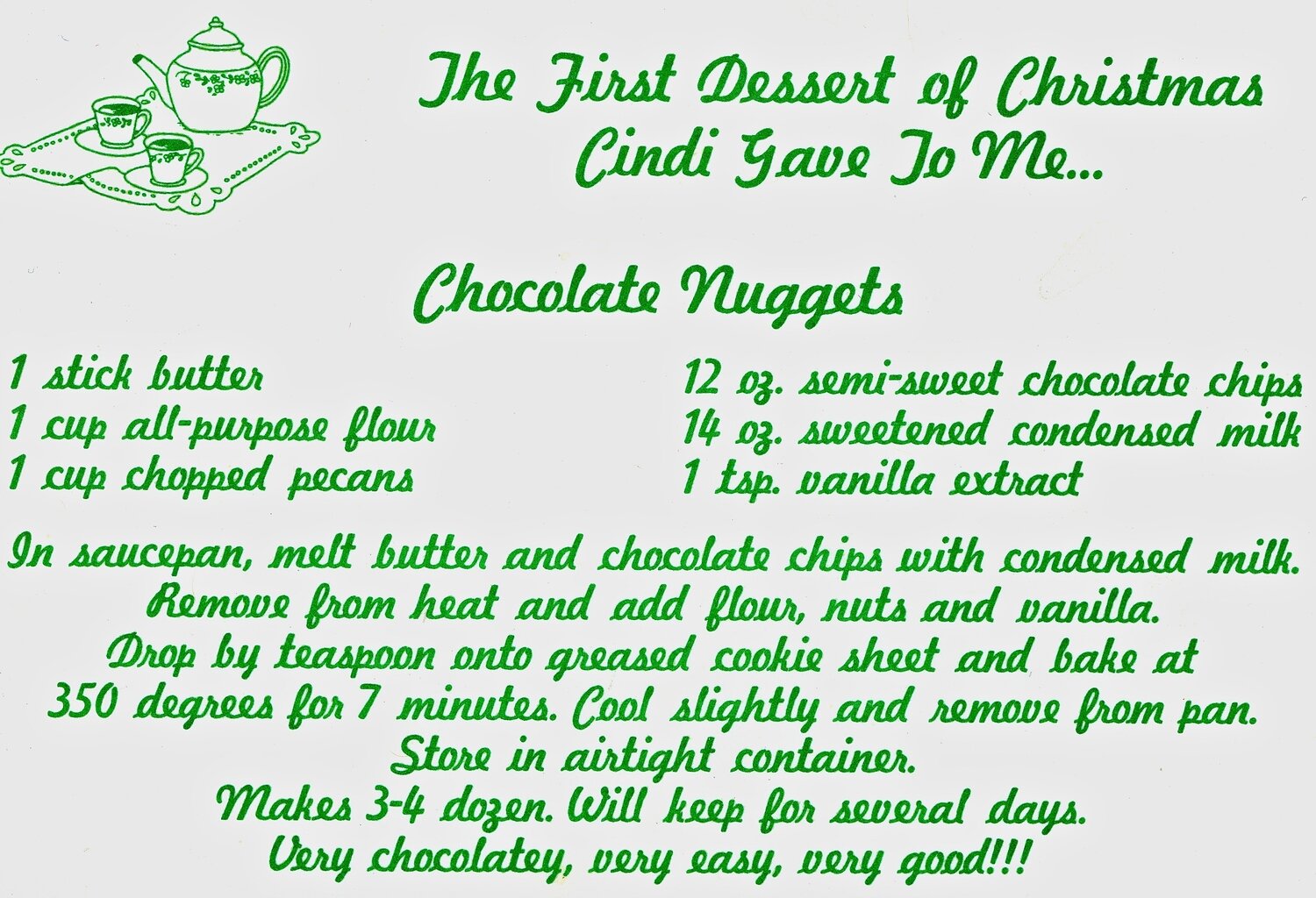 Cindi's Chocolate Nuggets