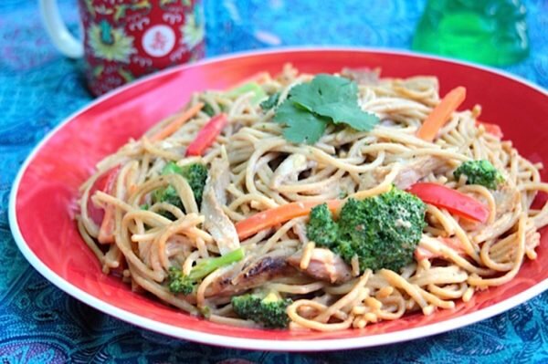 Chinese Peanut Noodles With Turkey