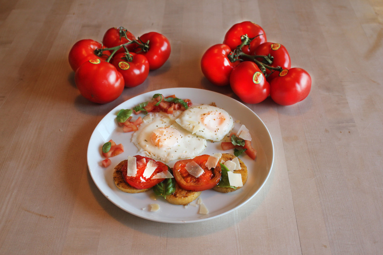 Savory Roasted Tomato &amp; Polenta &amp; Eggs
