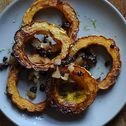 Crispy Delicata Rings with Currant, Fennel and Apple Relish