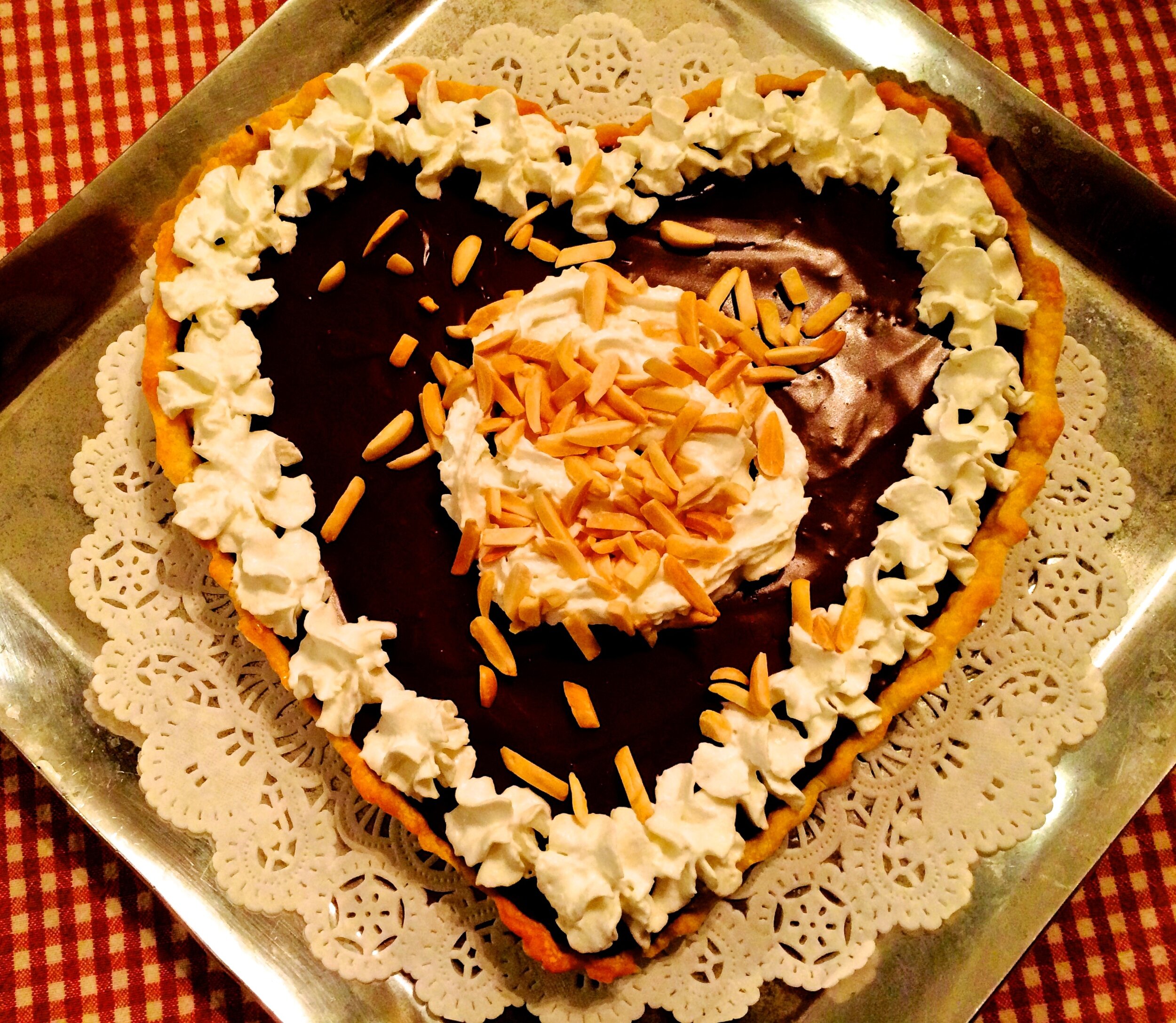 Chocolate Caramel Almond Tart