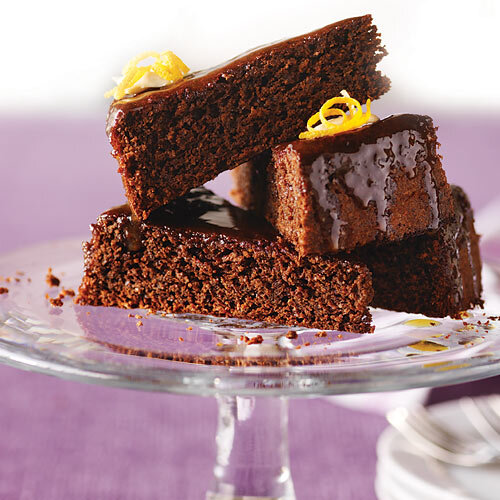 Orange Infused Chocolate Almond Cake