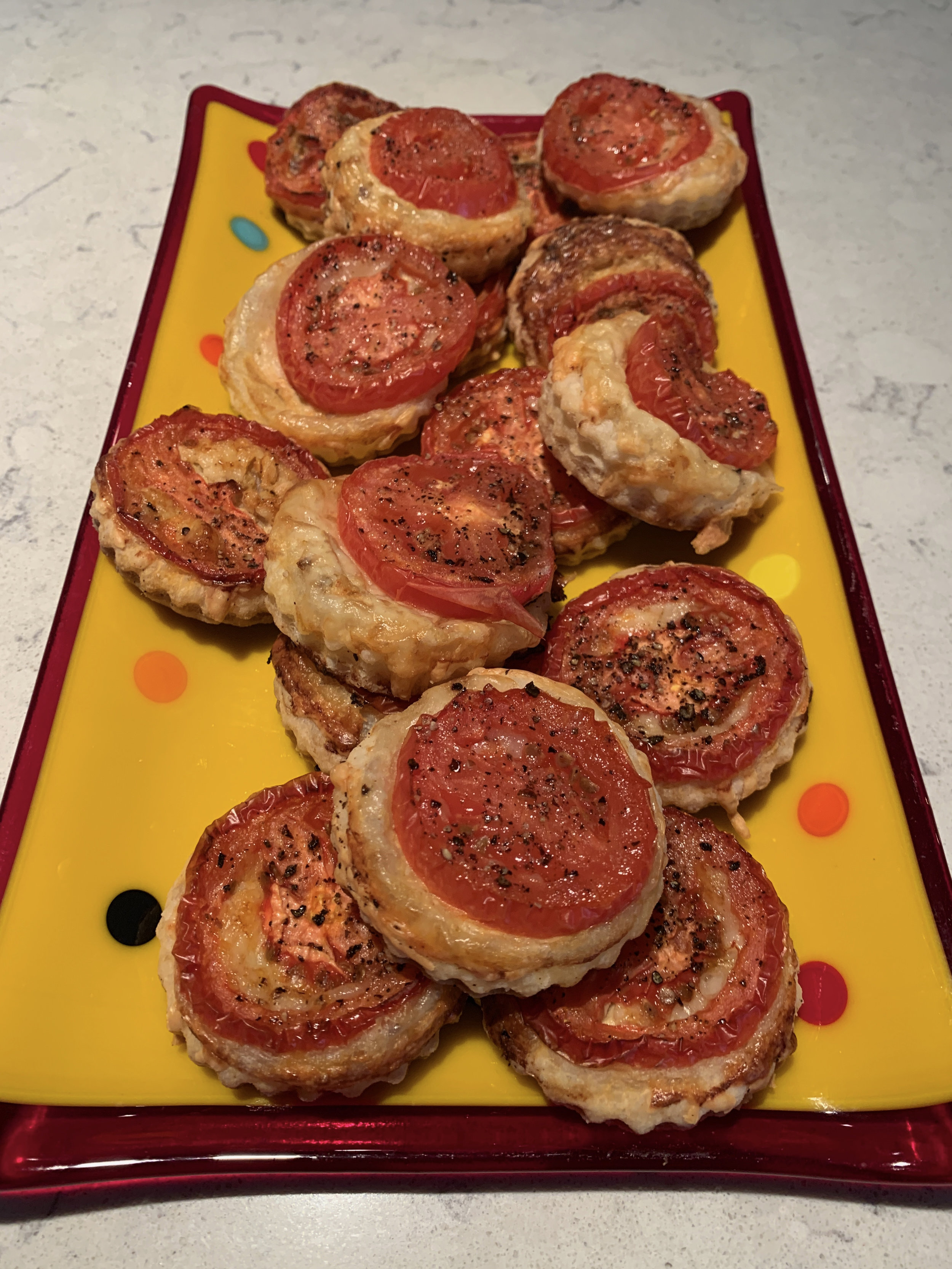 Tomato Manchego Tartlets